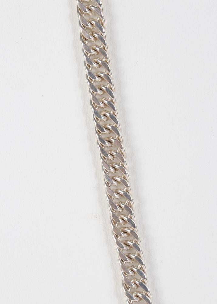 Sterling Silver Wide Link Necklace