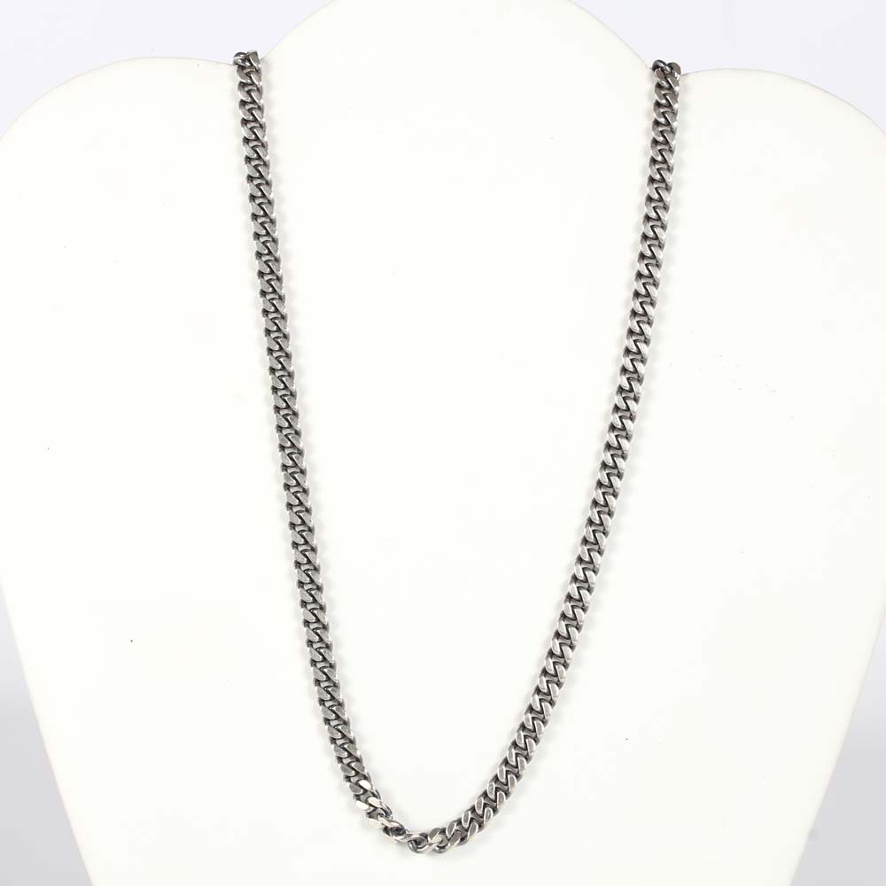 Sterling Silver Diamond Accented Necklace