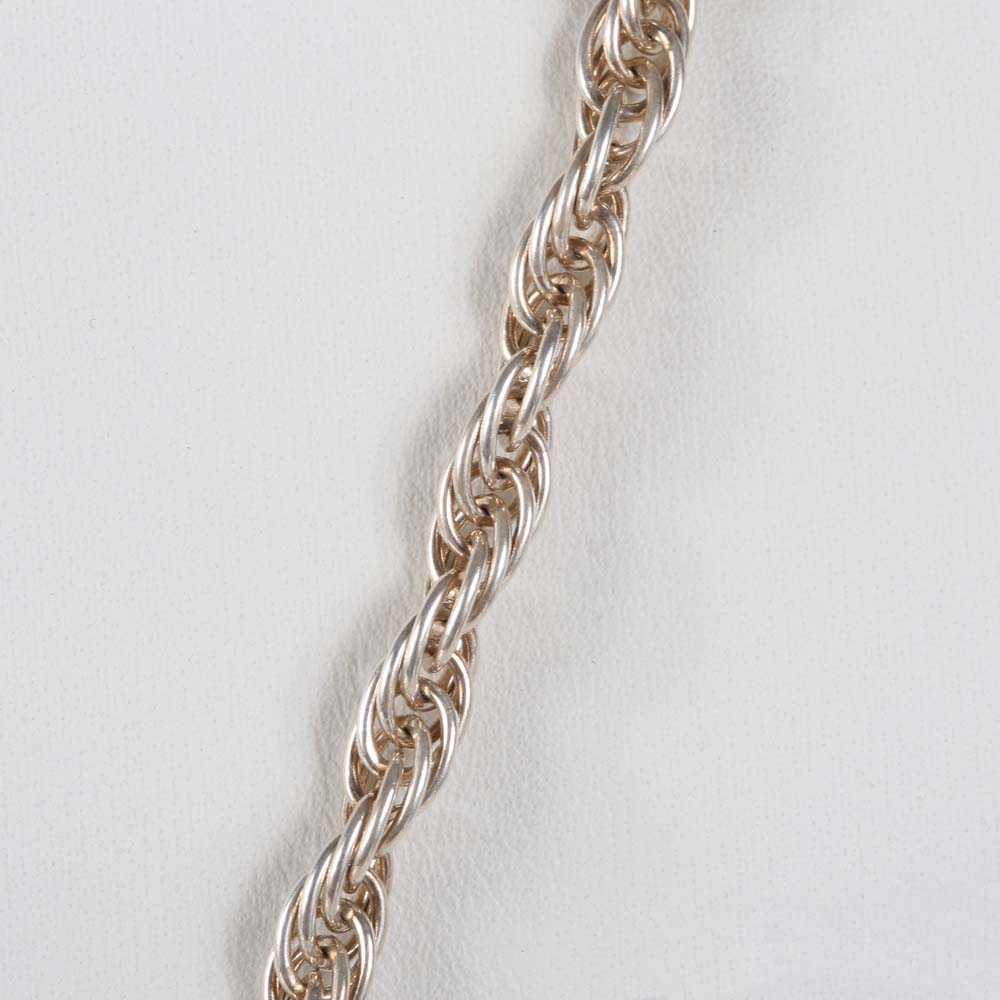 Sterling Silver 1.06 CTW Blue Topaz and Freshwater Pearl Branch Pendant Necklace