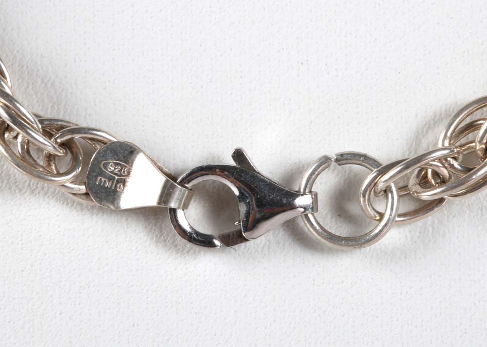 Sterling Silver 1.06 CTW Blue Topaz and Freshwater Pearl Branch Pendant Necklace