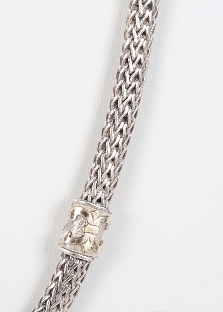 Sterling Silver and 18K Yellow Gold Necklace