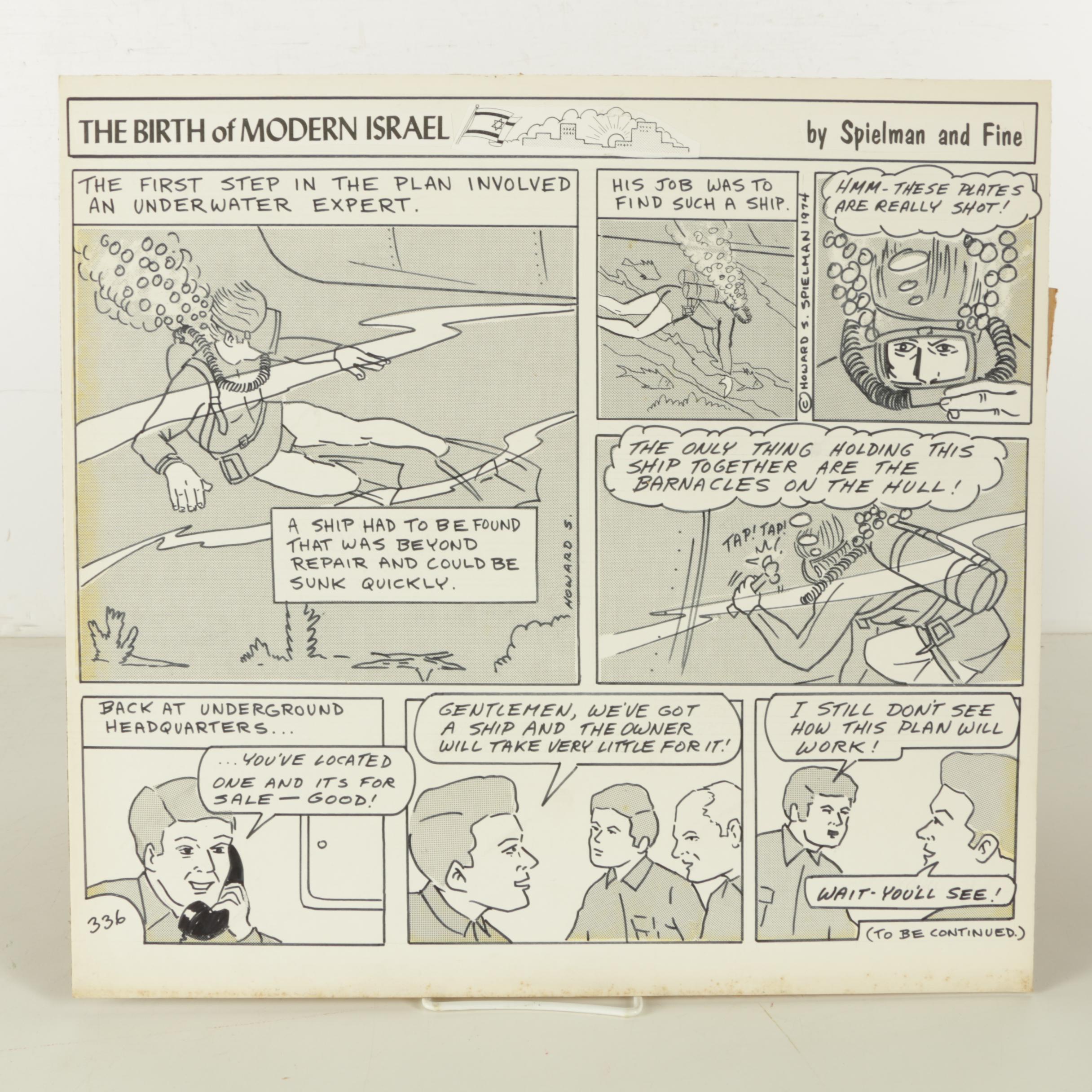 Assorted Lot of Vintage Illustrations and Prints and Leather Portfolio