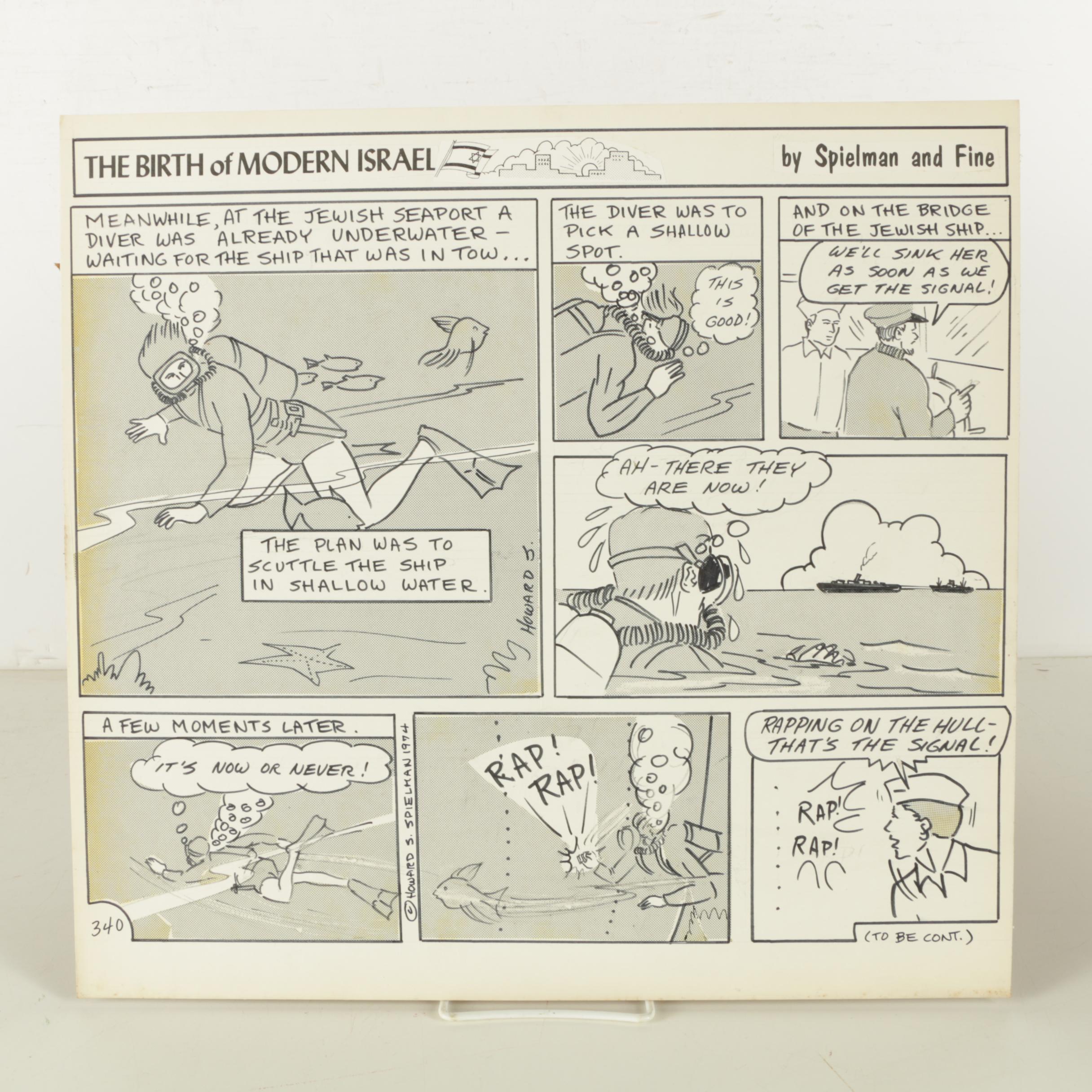 Assorted Lot of Vintage Illustrations and Prints and Leather Portfolio