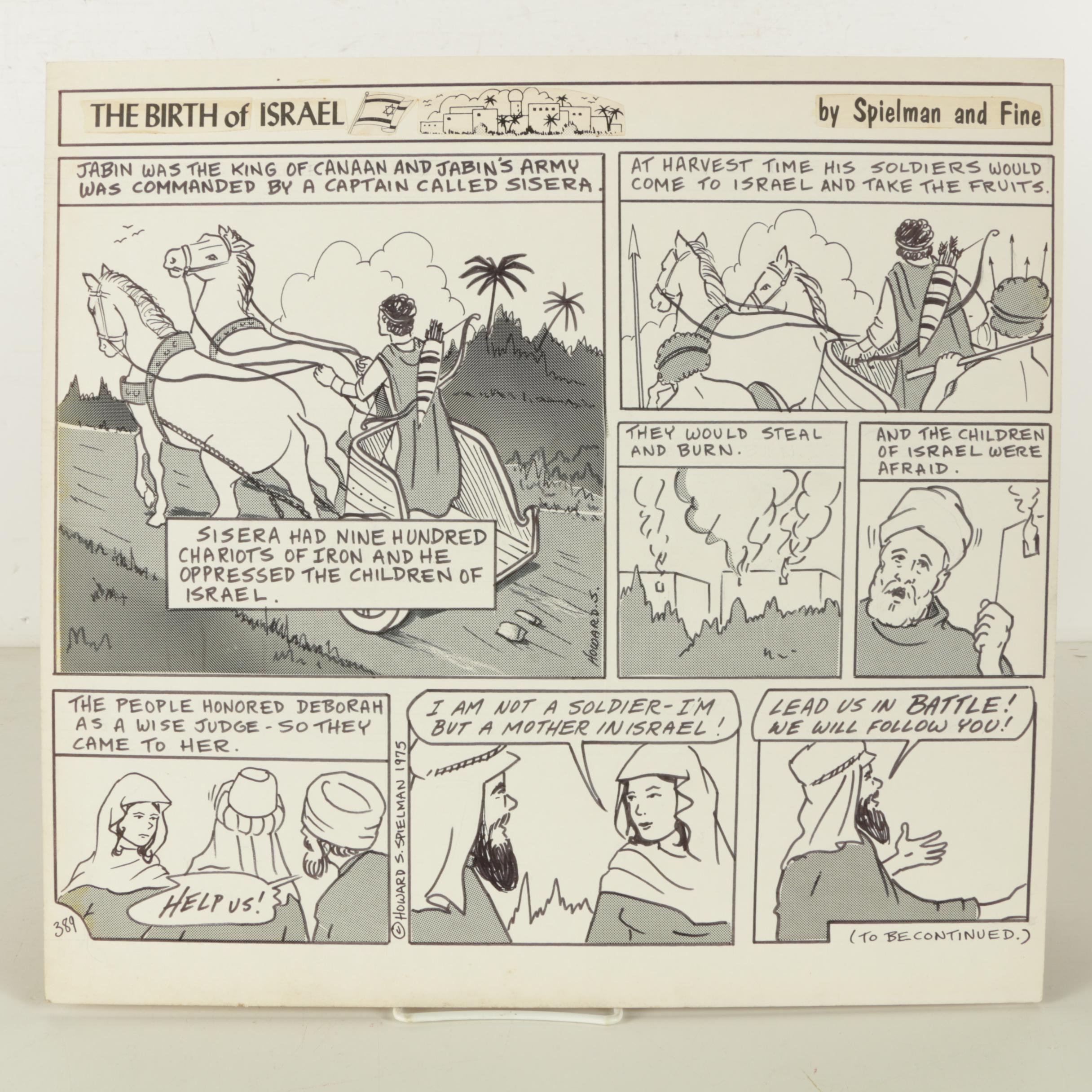 Assorted Lot of Vintage Illustrations and Prints and Leather Portfolio