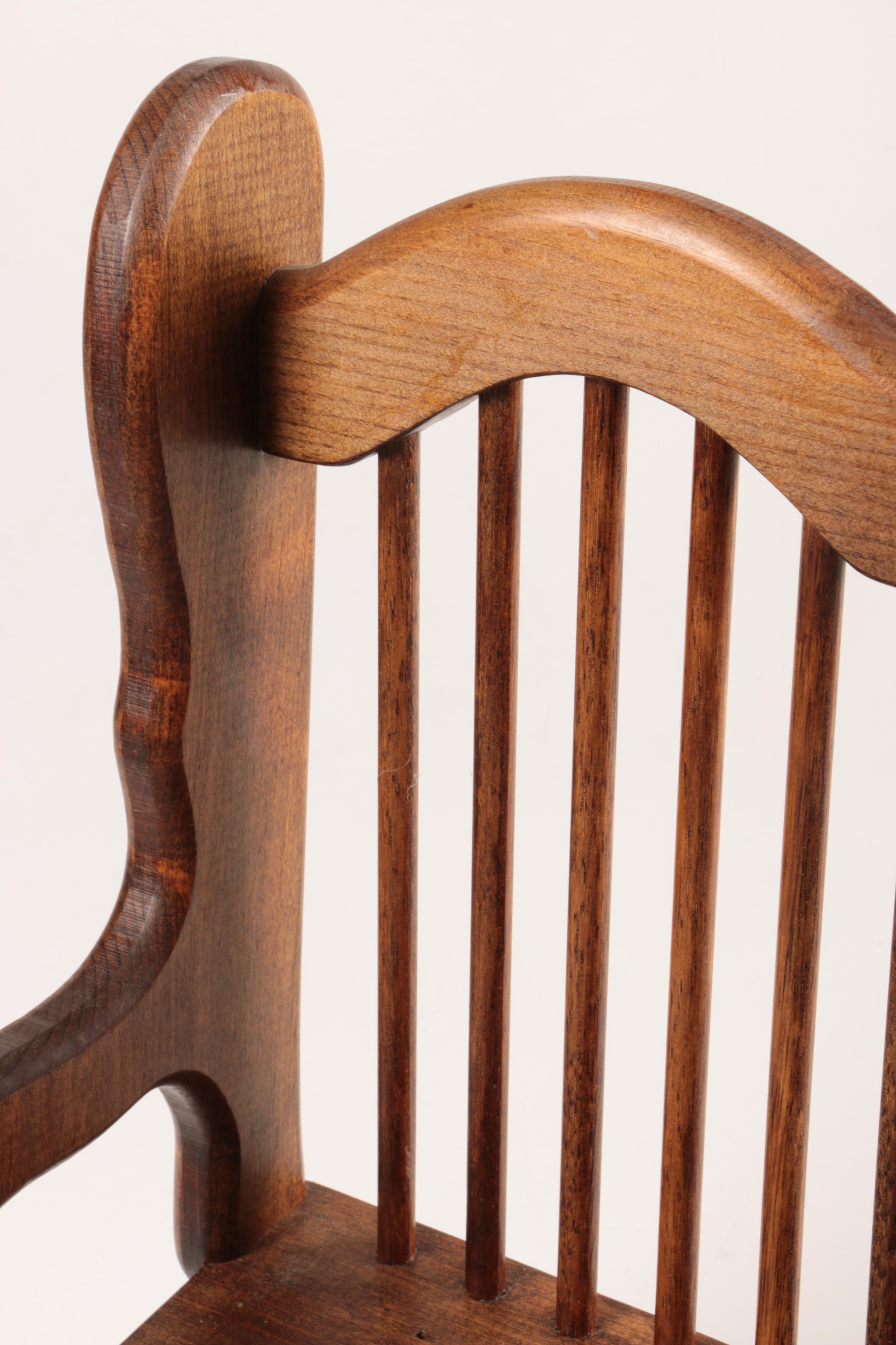 Hand Made Wooden Doll Furniture Including Paul Dunning