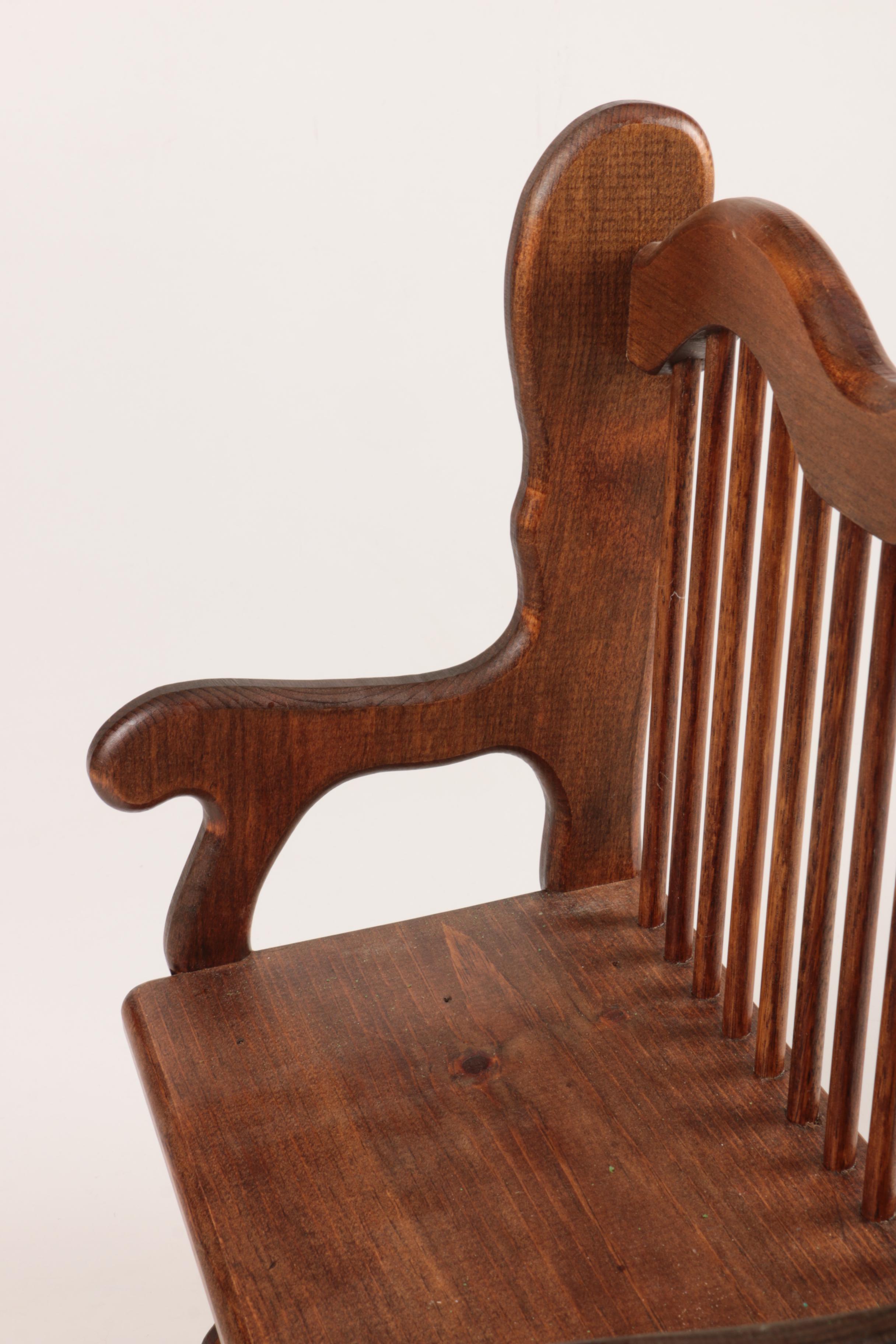 Hand Made Wooden Doll Furniture Including Paul Dunning