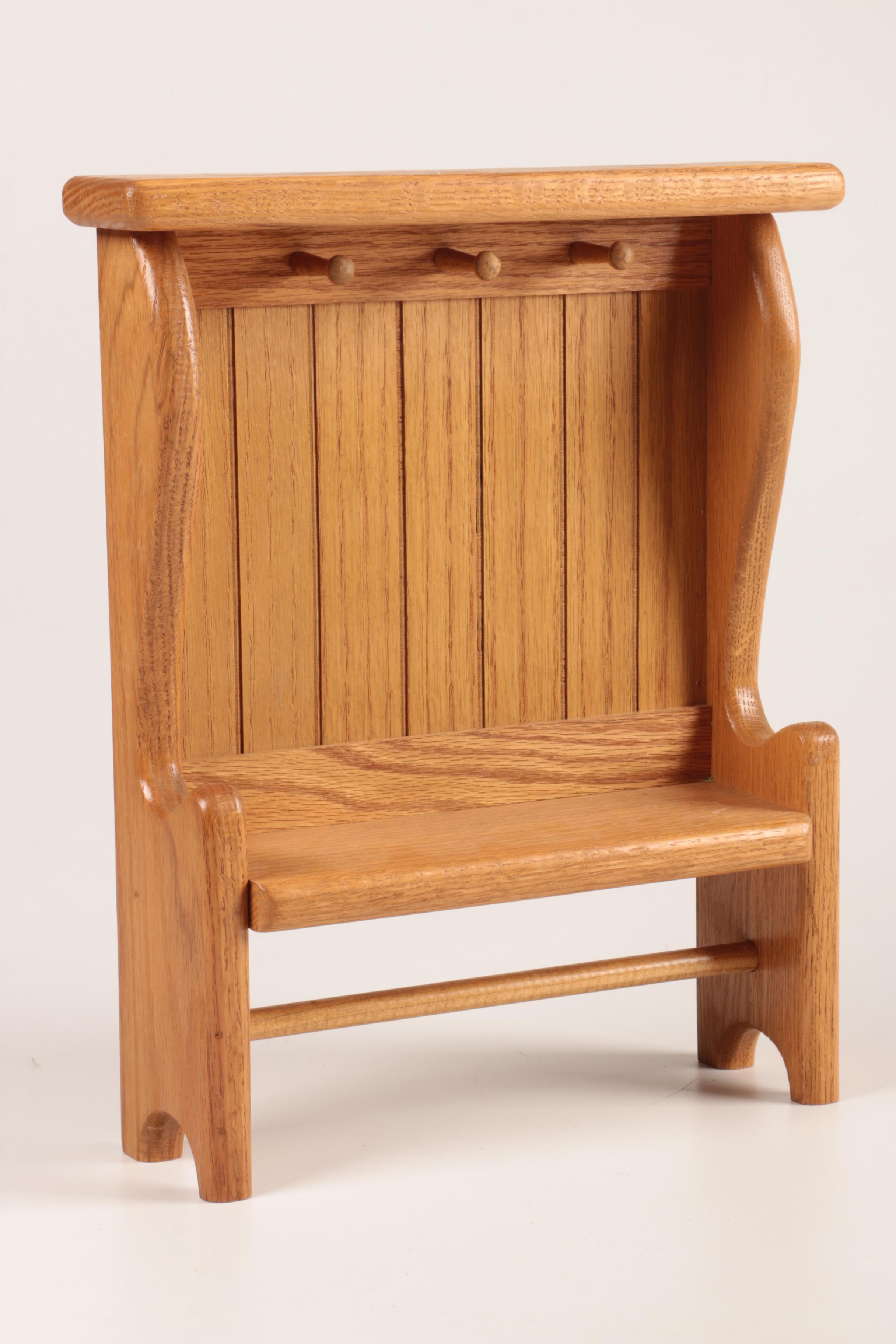 Hand Made Wooden Doll Furniture Including Paul Dunning