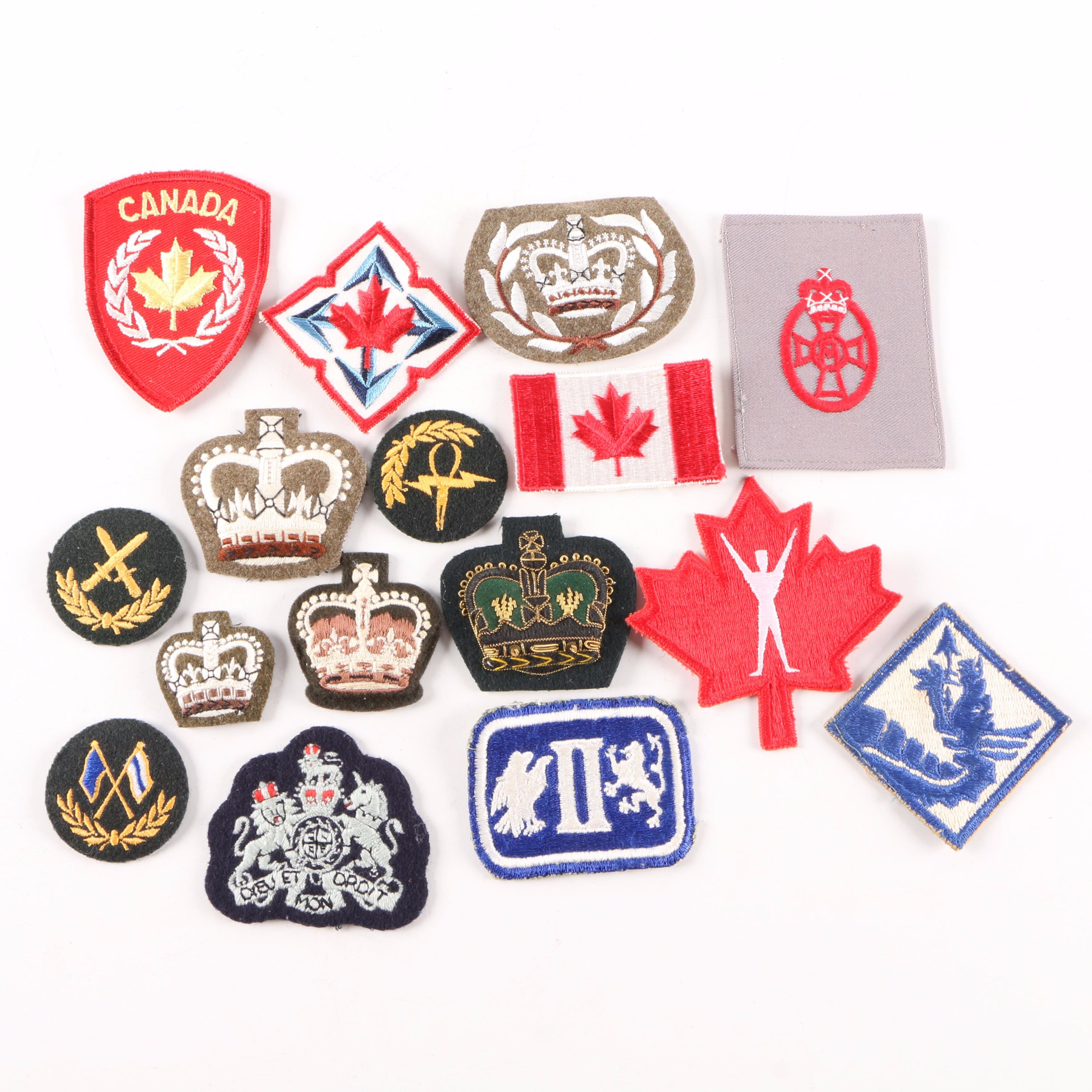 Canadian and British Military Patches and Others