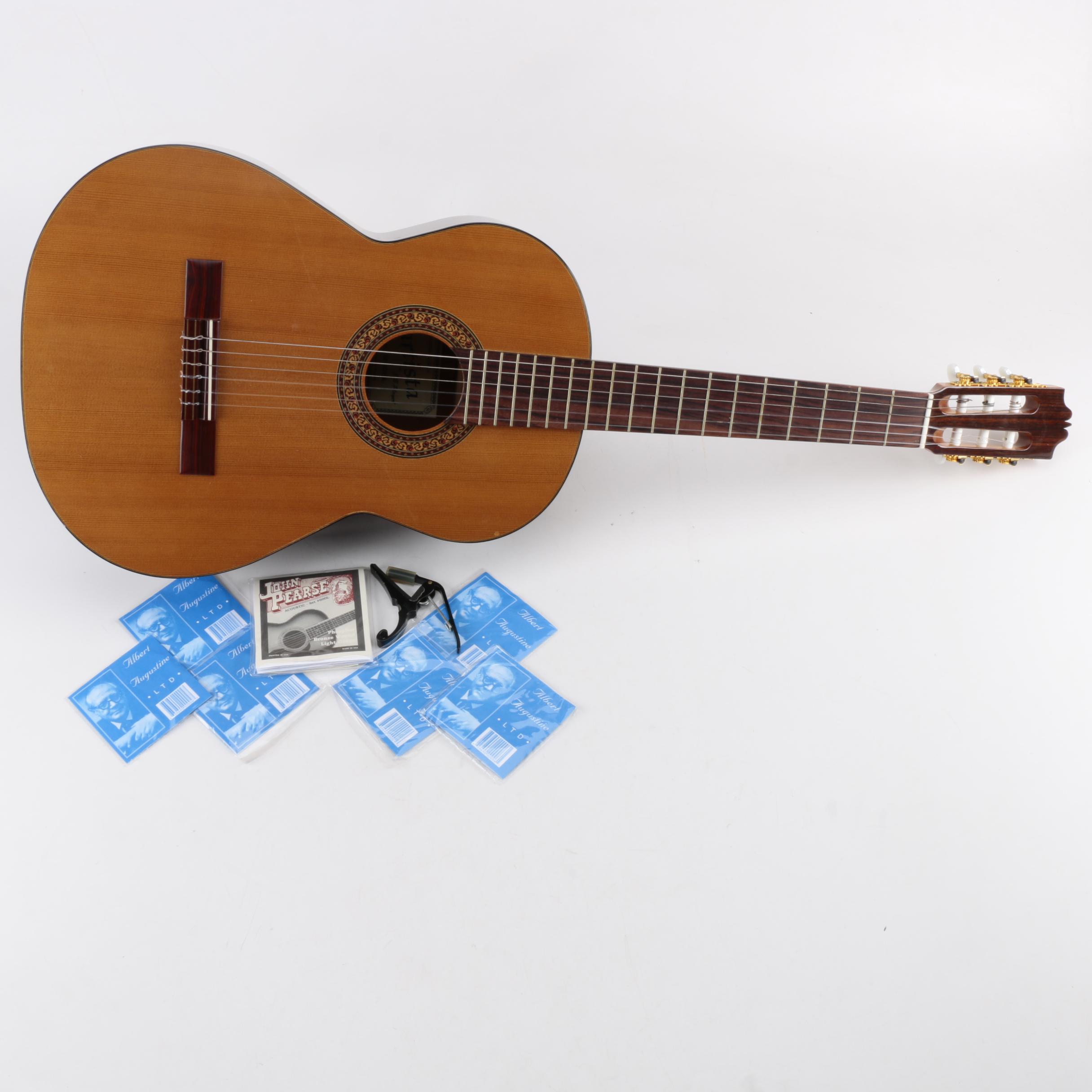 J. B. Player Artista Segovia Classical Style Guitar and Case