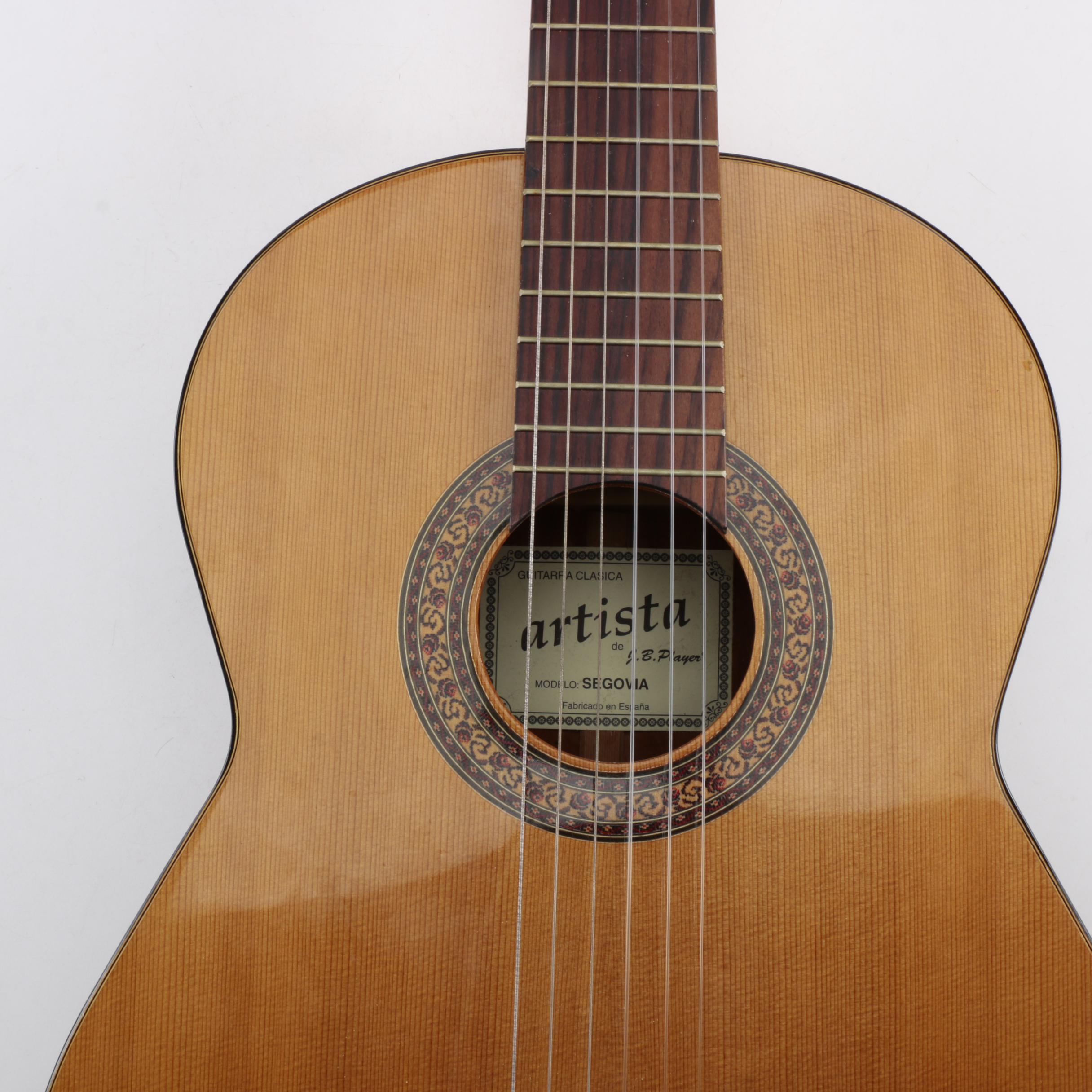 J. B. Player Artista Segovia Classical Style Guitar and Case