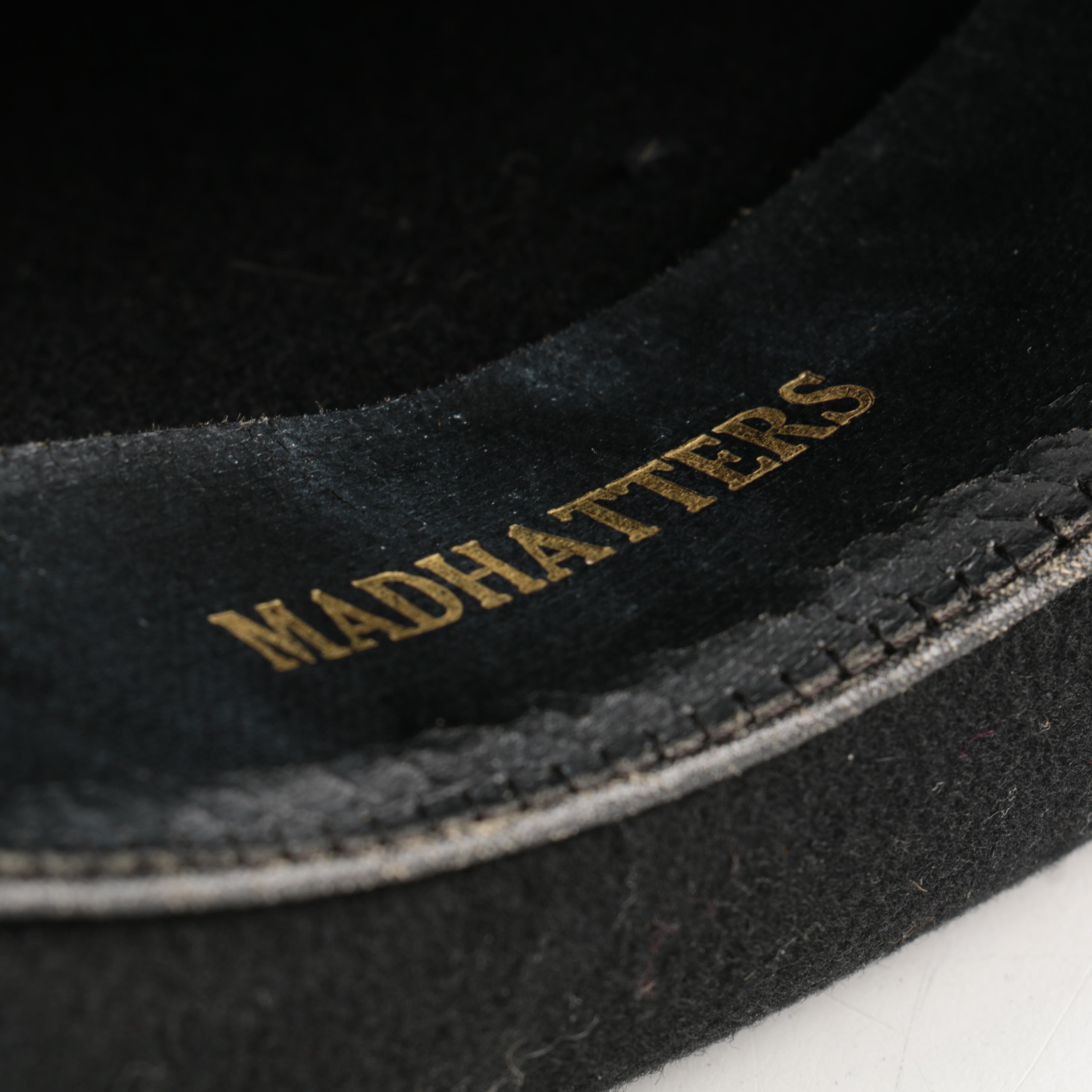 Vintage Madhatters Black Felt Top Hat