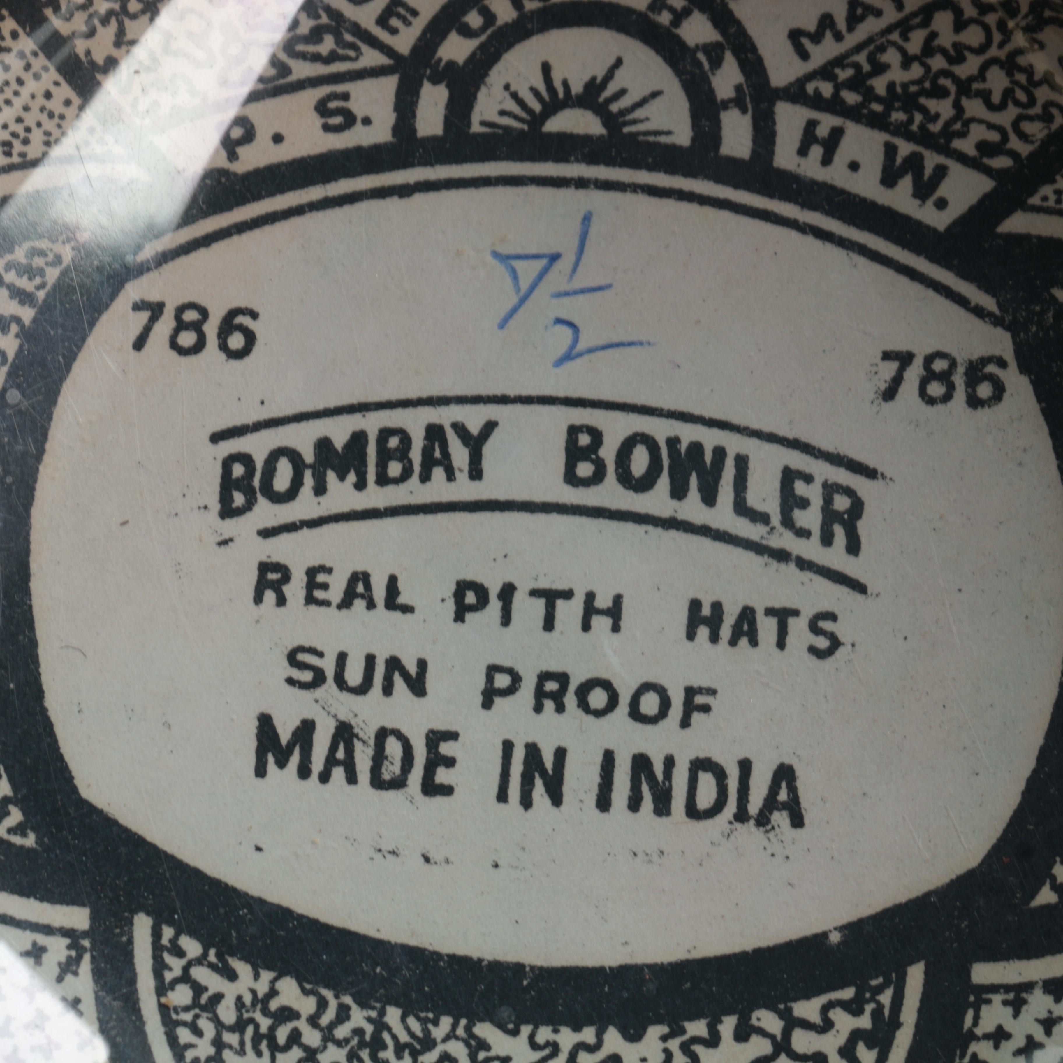 Bombay Bowler Pith Hat