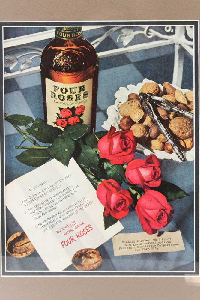 1939 Four Roses Bourbon Advertisement "Wouldn't You Rather Drink Four Roses"