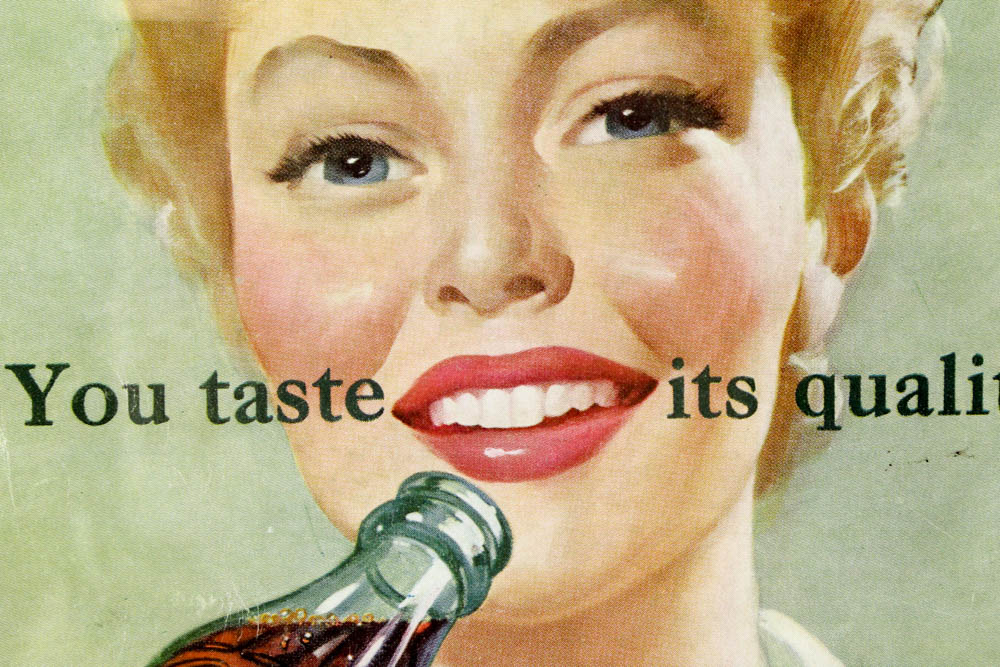 1951 Coca-Cola Offset Lithograph Advertisement "You Taste Its Quality"