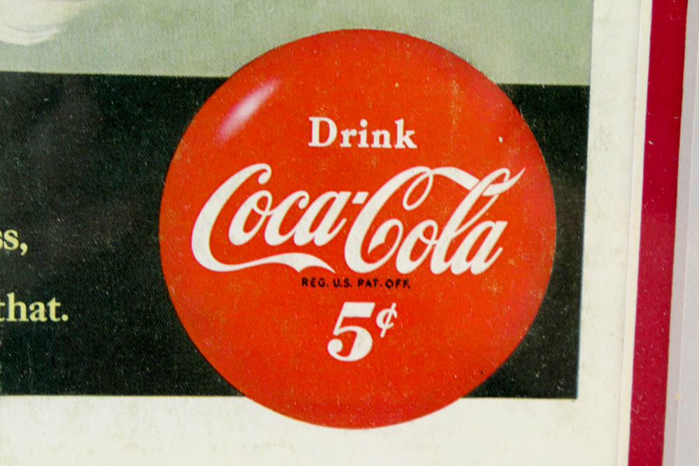 1951 Coca-Cola Offset Lithograph Advertisement "You Taste Its Quality"