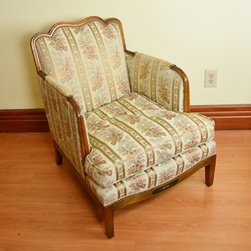 Floral Upholstered Armchair by Pogues