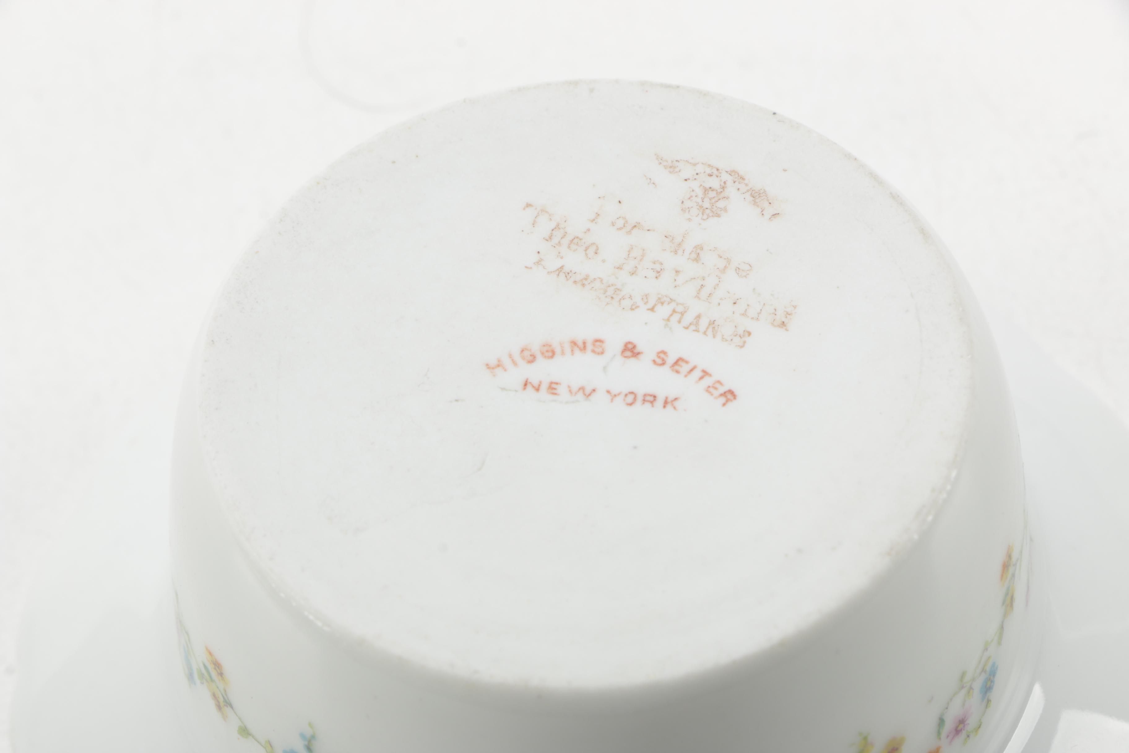 Antique Theodore Haviland Limoges Porcelain Custard Dish