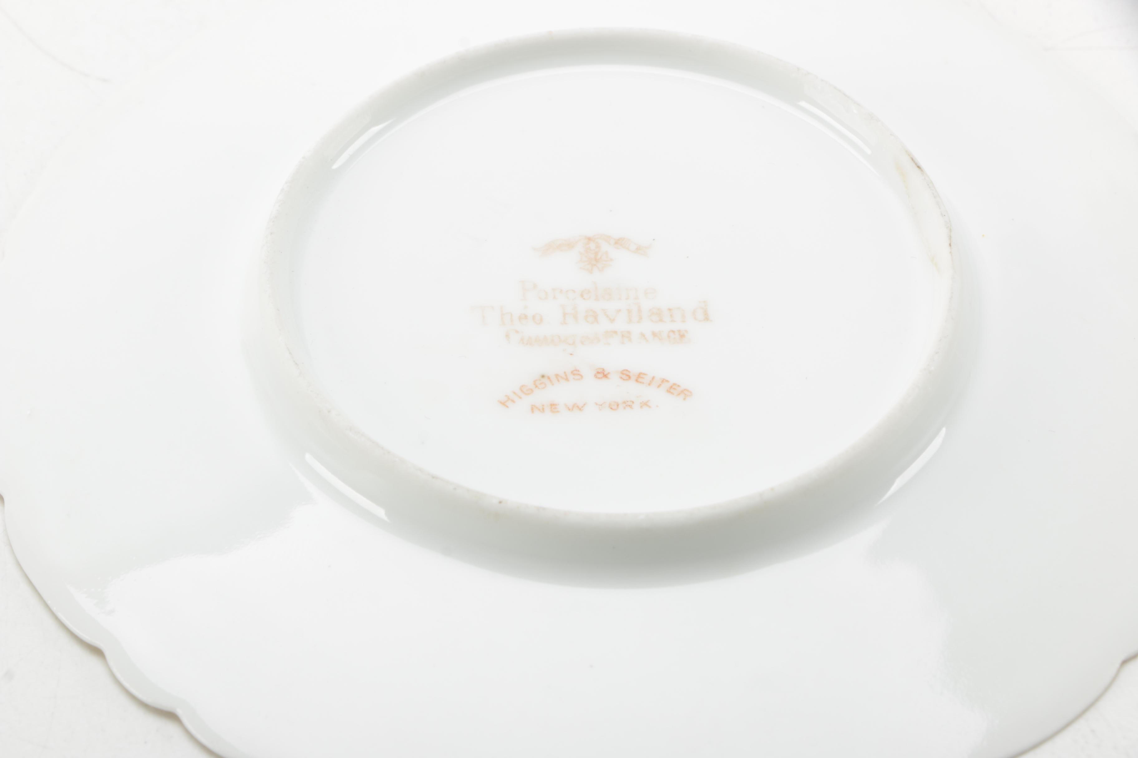 Antique Theodore Haviland Limoges Porcelain Custard Dish