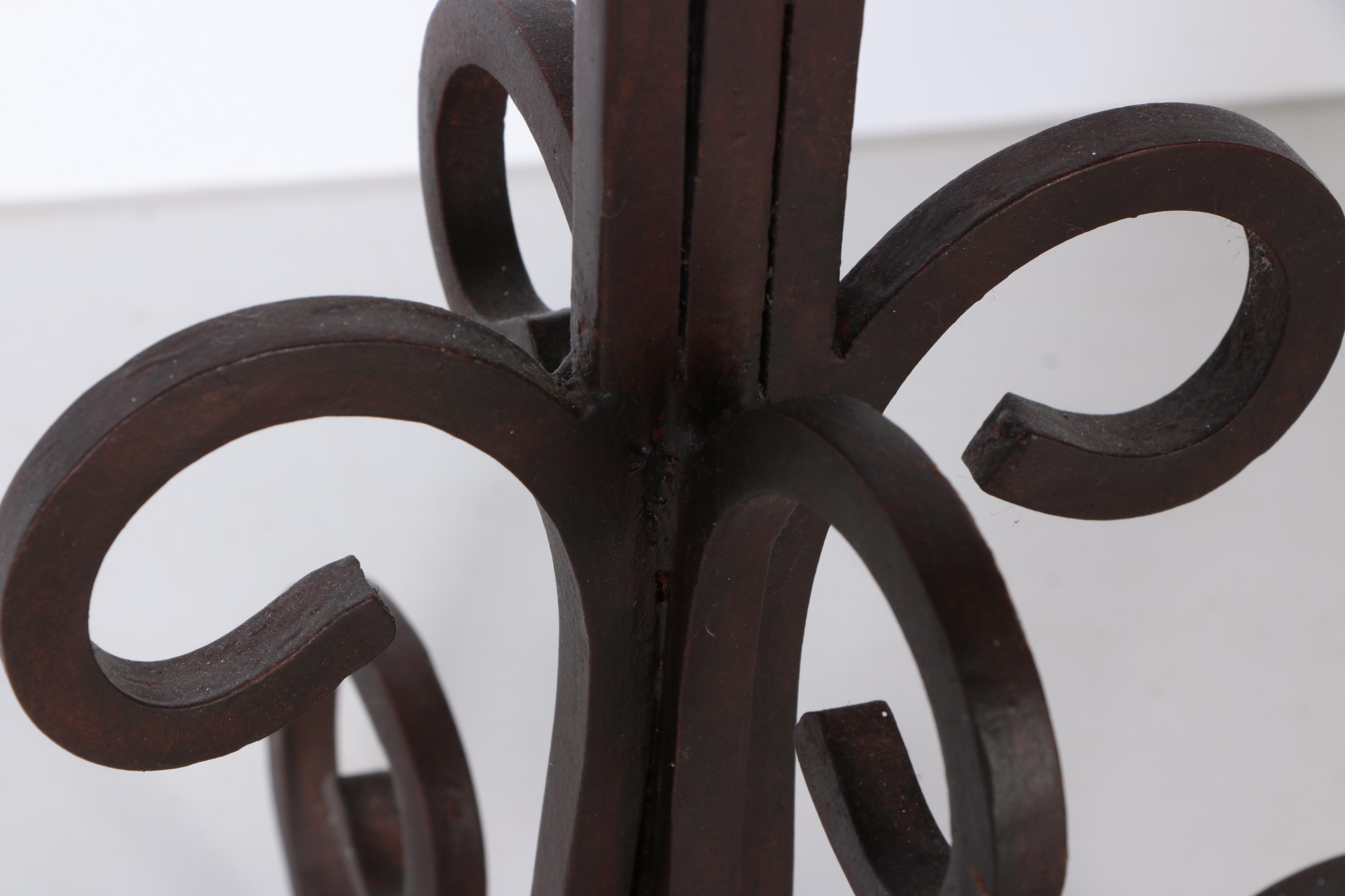 Collection of Iron Candlestick Holders