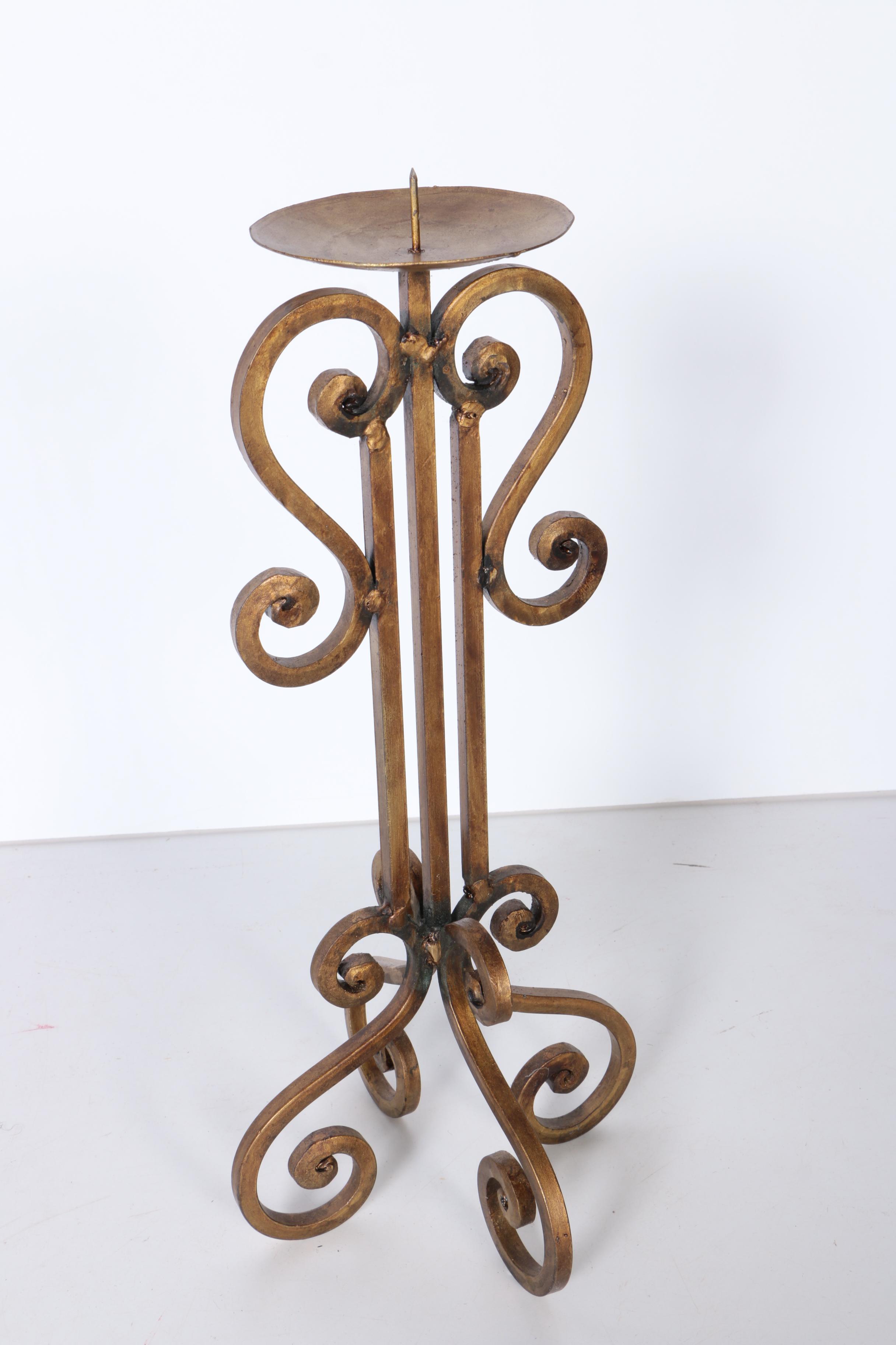 Collection of Iron Candlestick Holders