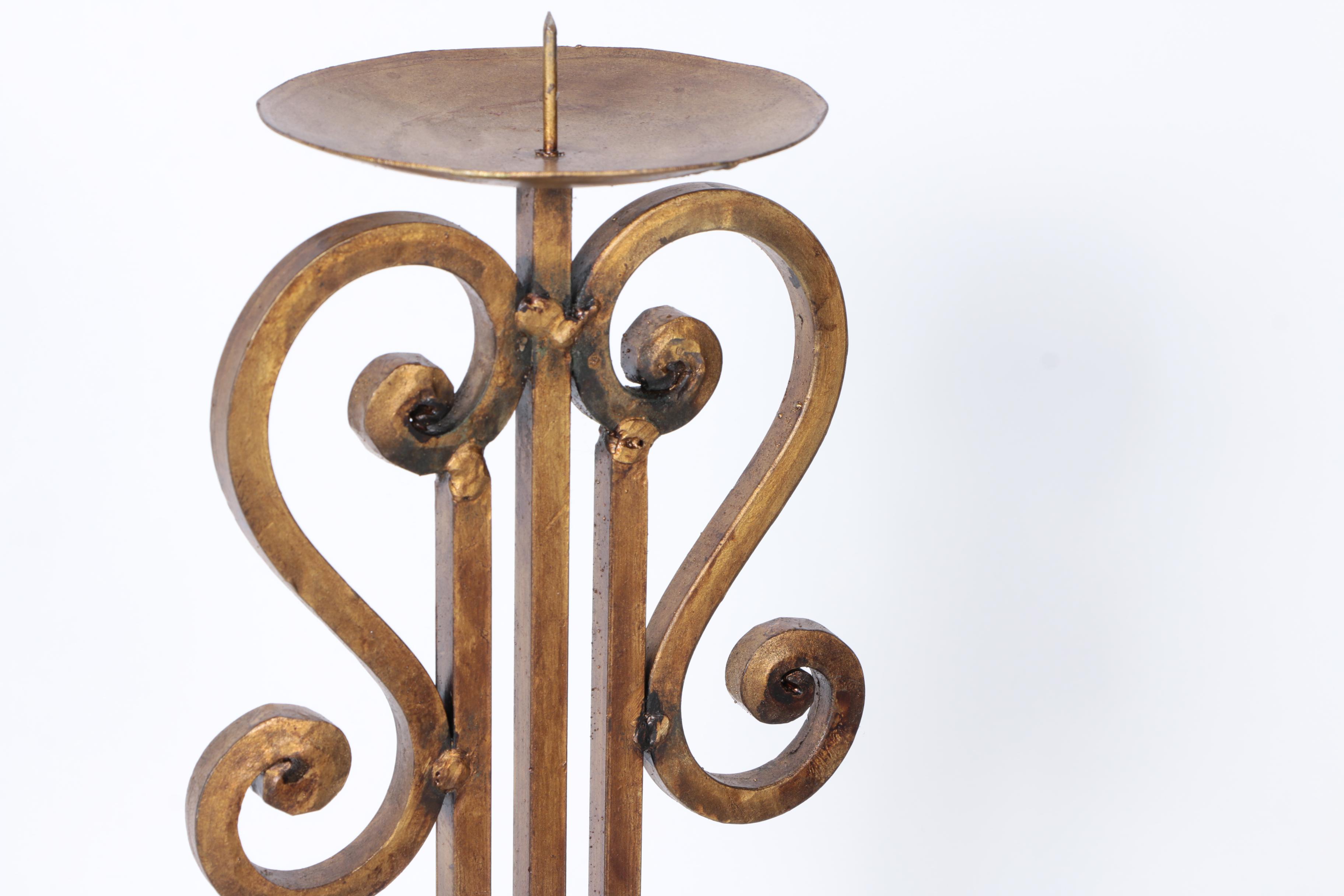 Collection of Iron Candlestick Holders