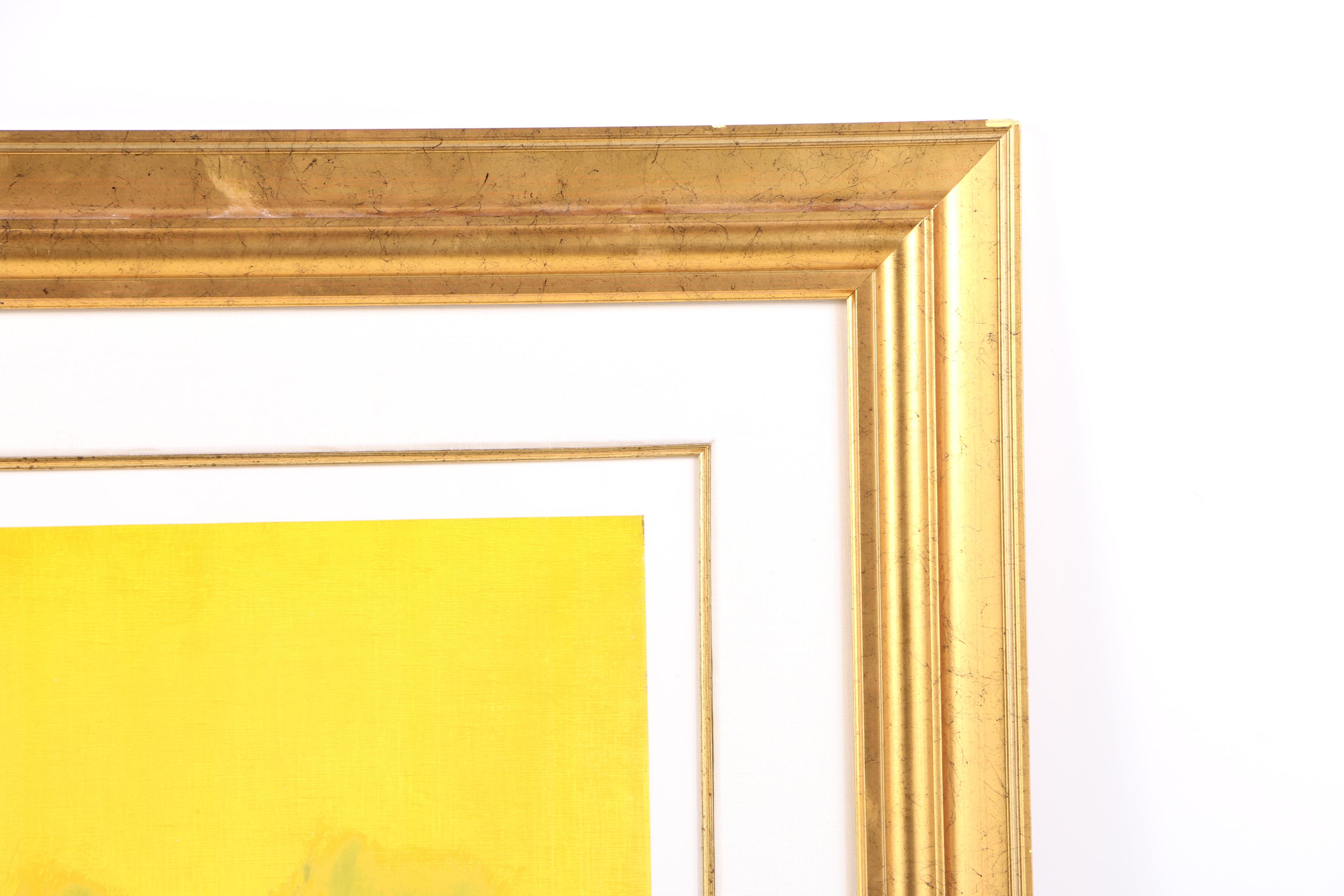 Emile Bellet Seriolithograph Print on Paper "D'or et de Réve"