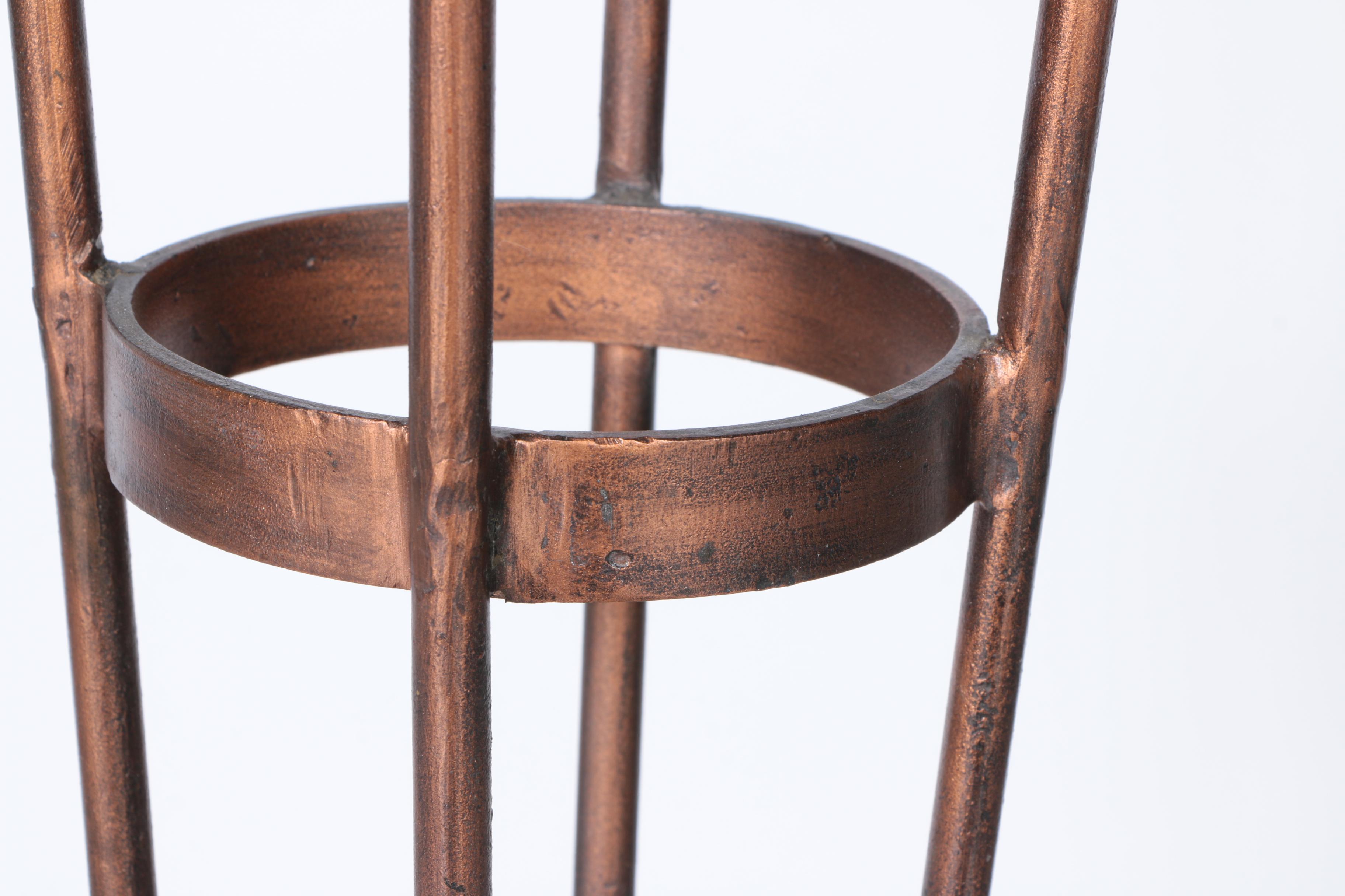 Two Disparate Metal Plant Stands