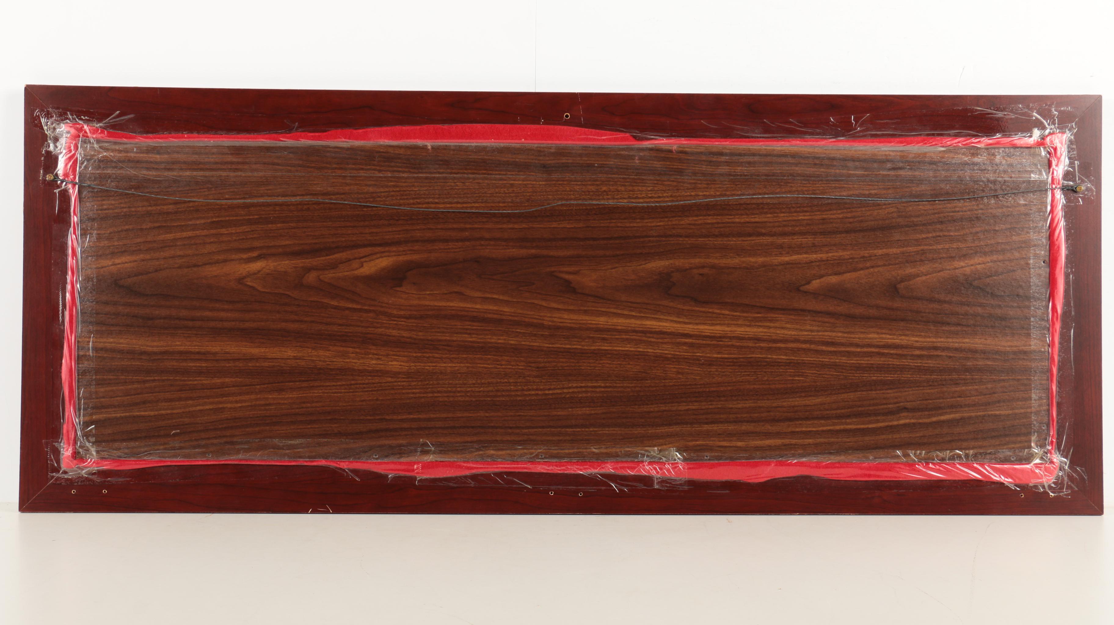 A Framed Collection of 1996 Cleveland Indians Memorabilia