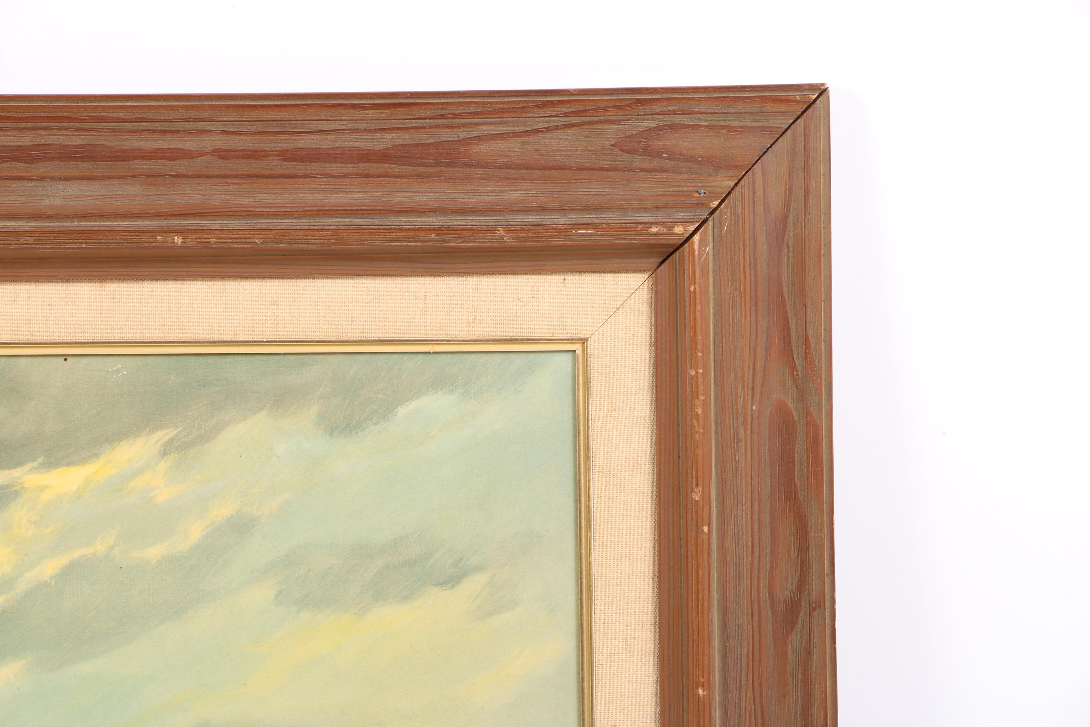 Giclee Print On Paper After Patrick Von Kalkreuth Maritime Painting