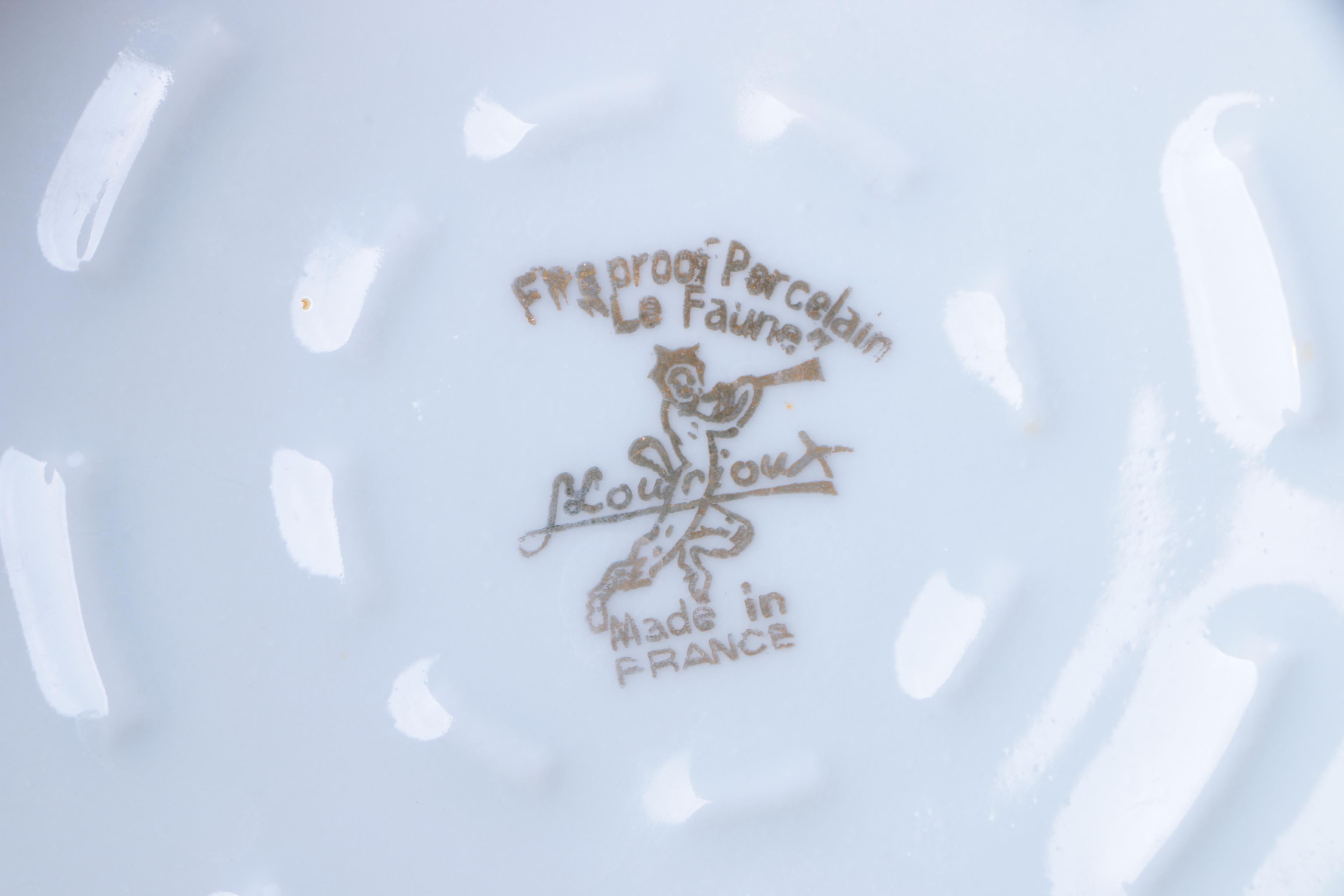 Assorted Tableware Including Louis Lourioux Porcelain