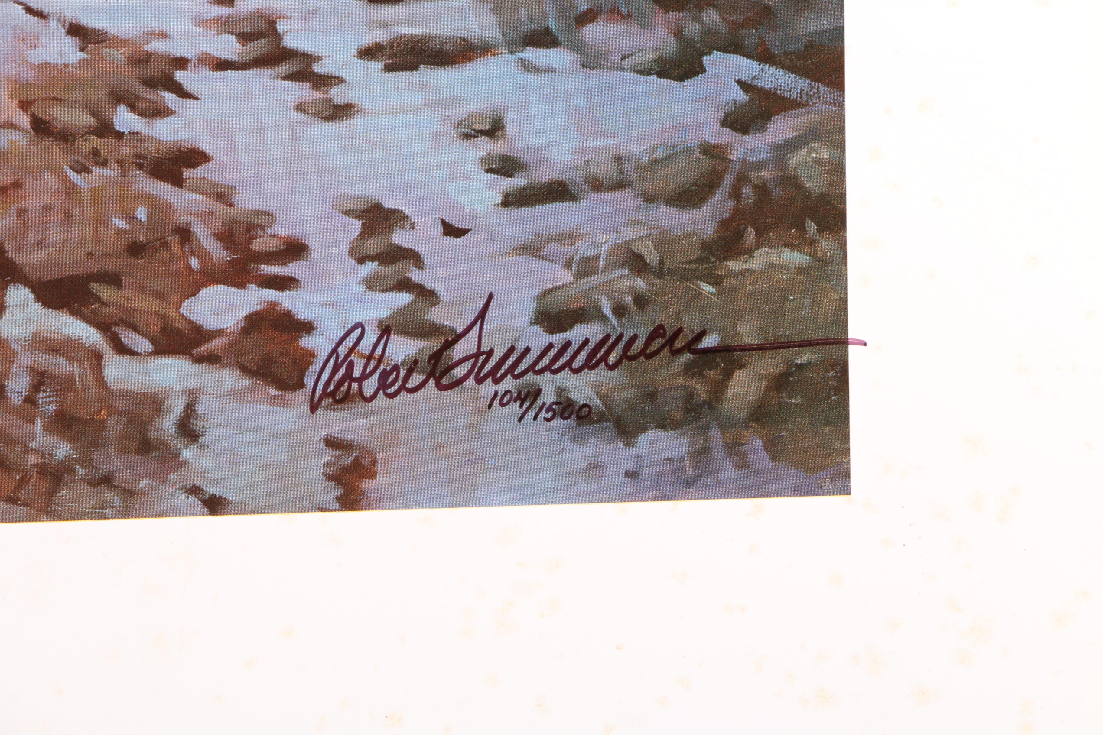 Robert Summers Limited Edition Offset Lithograph "Makin' Tracks"