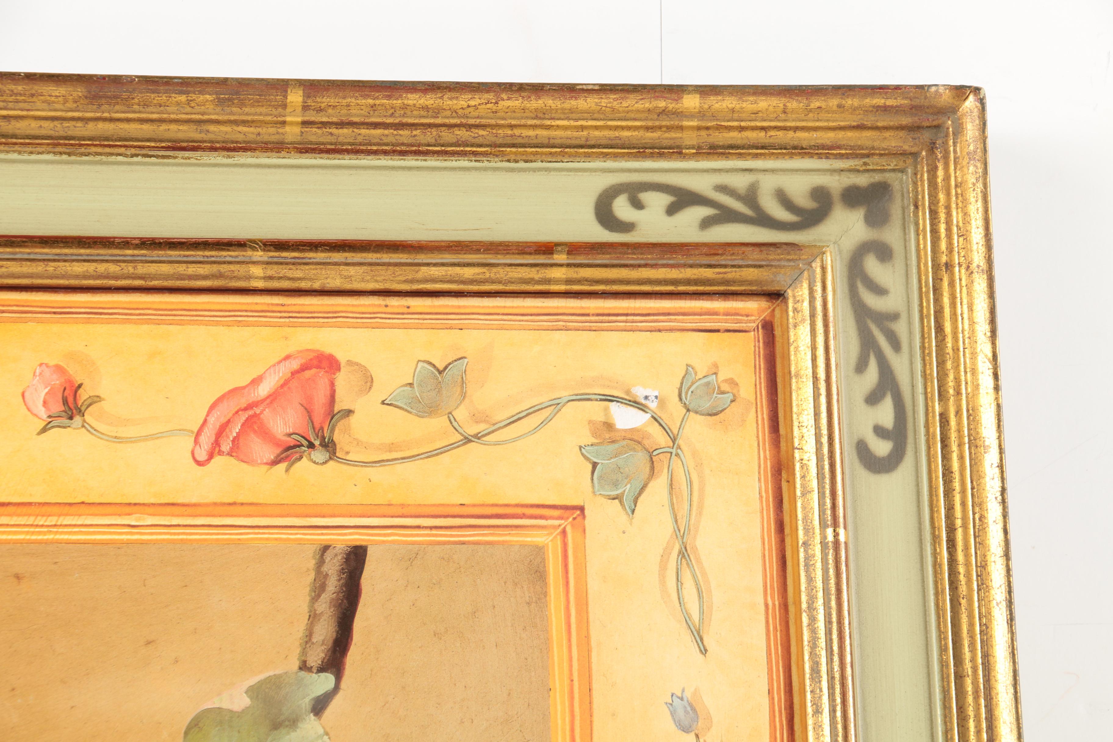 Two Offset Lithograph Prints After De Villenueve Still Life Paintings of Fruit