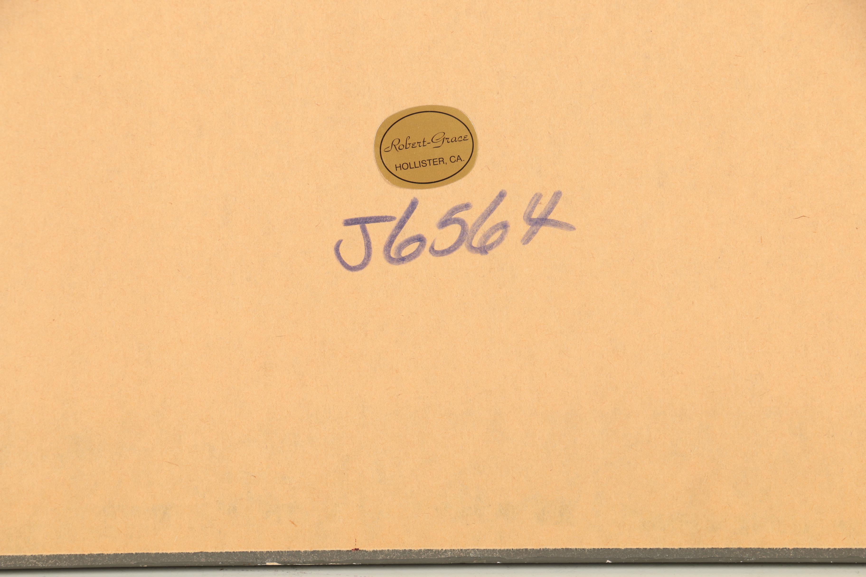 Two Offset Lithograph Prints After De Villenueve Still Life Paintings of Fruit