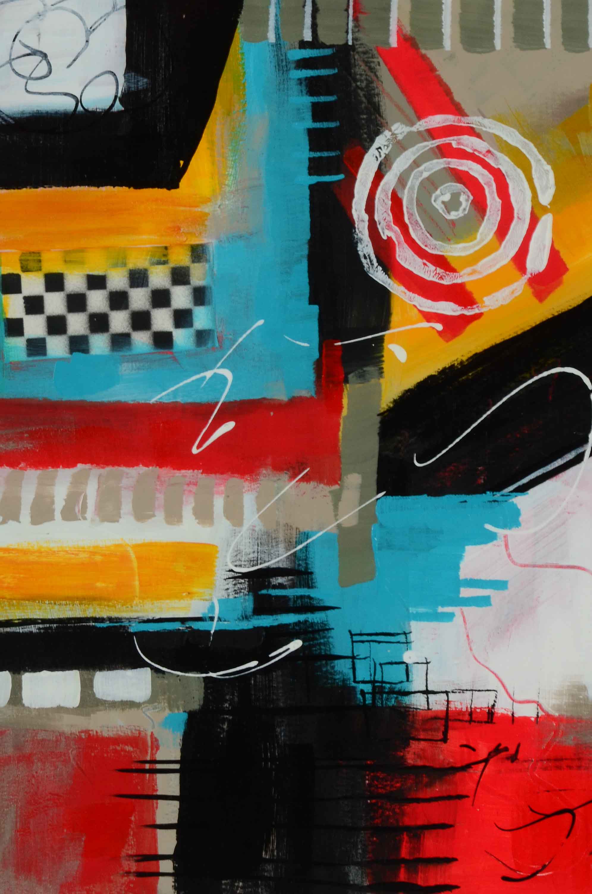 Sanna Original Acrylic Painting on Paper "Dreaming"