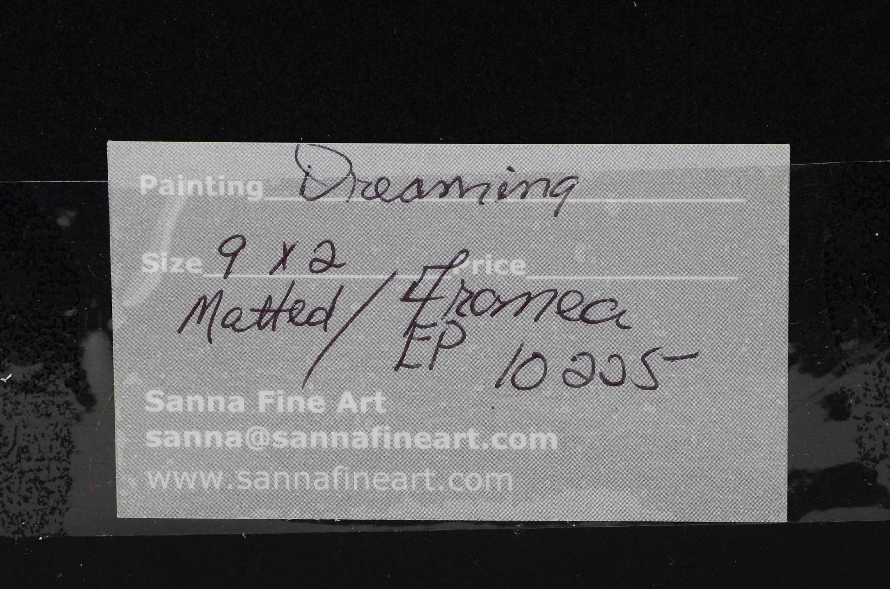 Sanna Original Acrylic Painting on Paper "Dreaming"