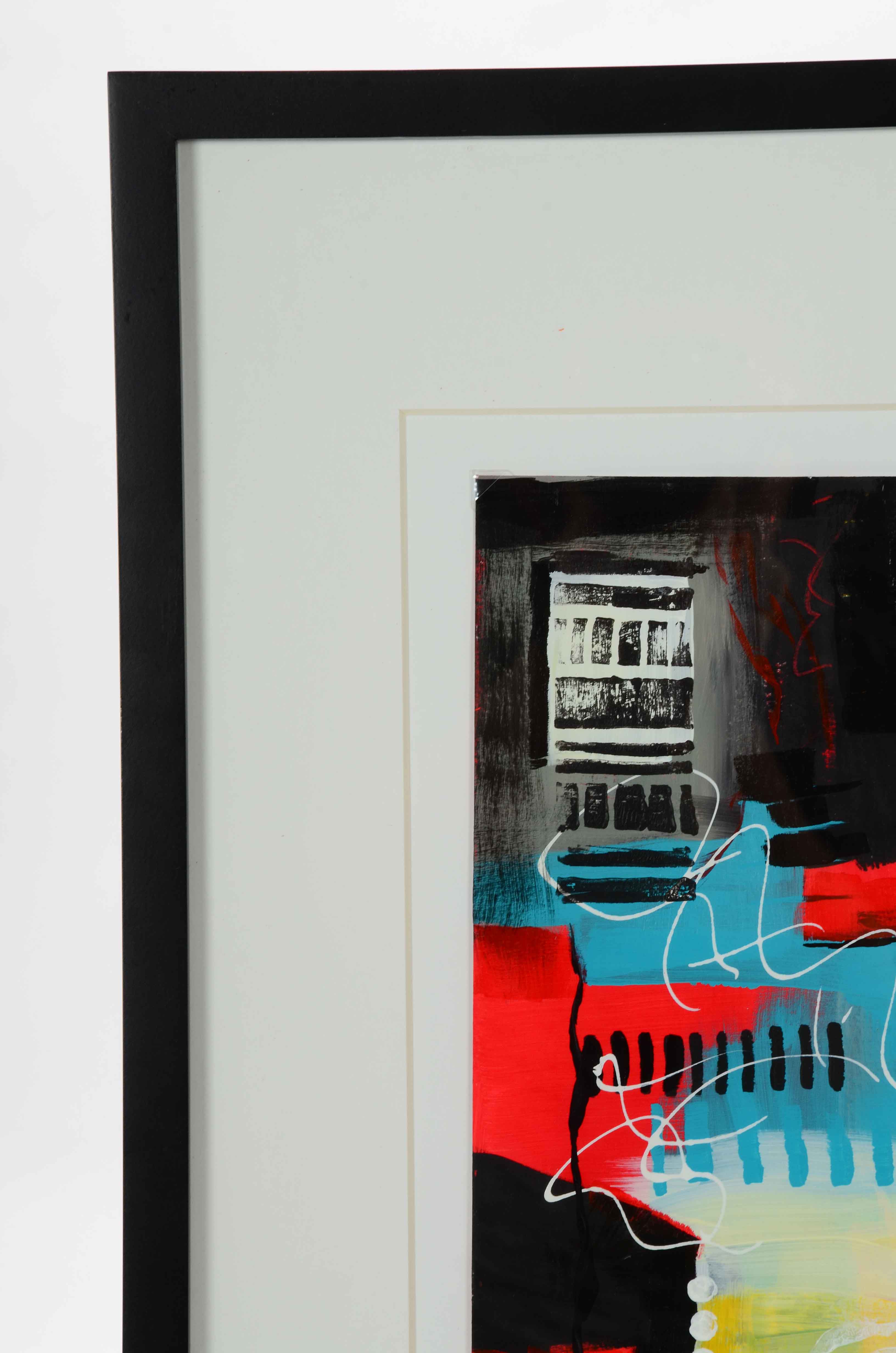 Sanna Original Acrylic Painting on Paper "The Challenge"