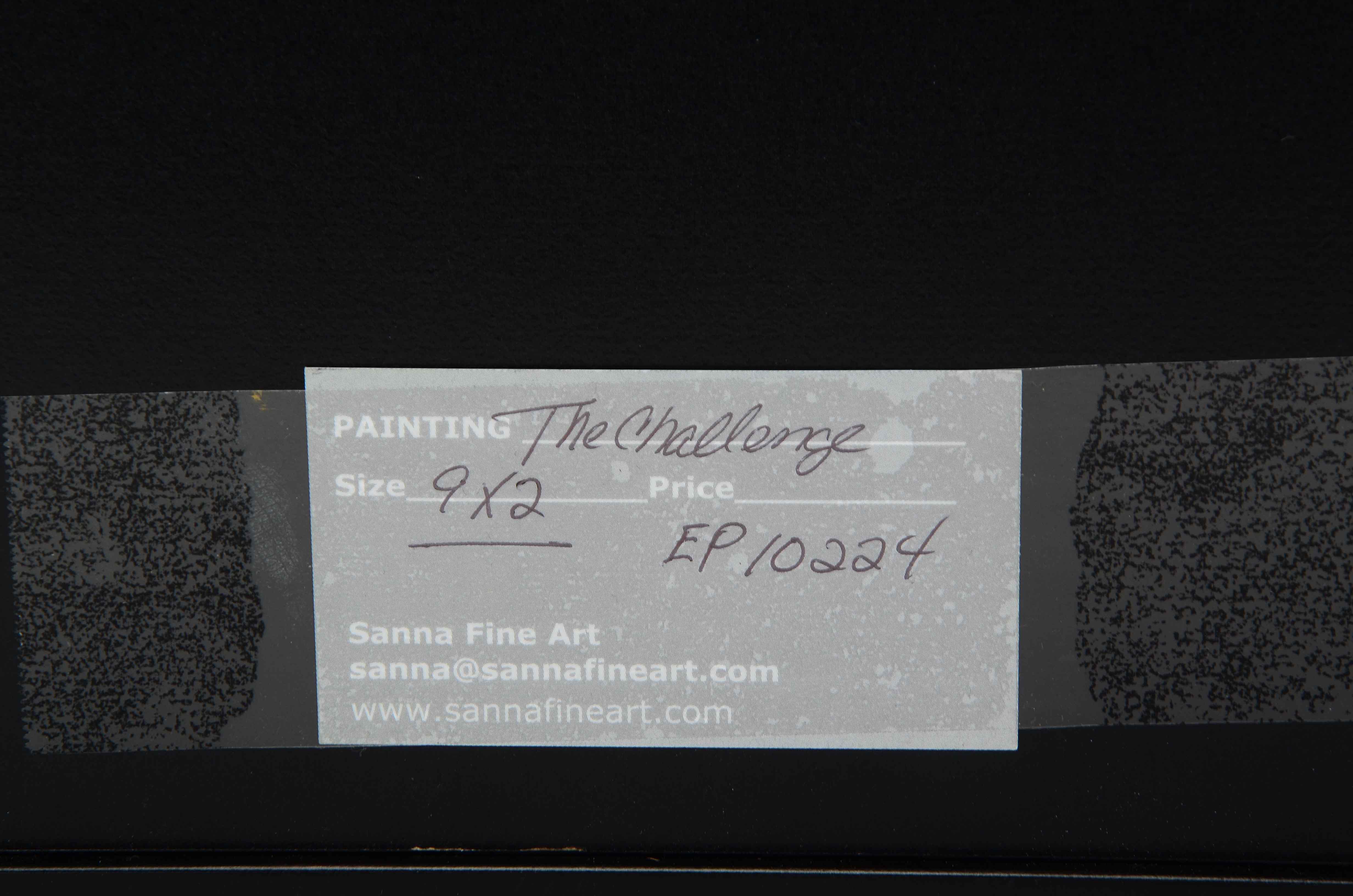 Sanna Original Acrylic Painting on Paper "The Challenge"