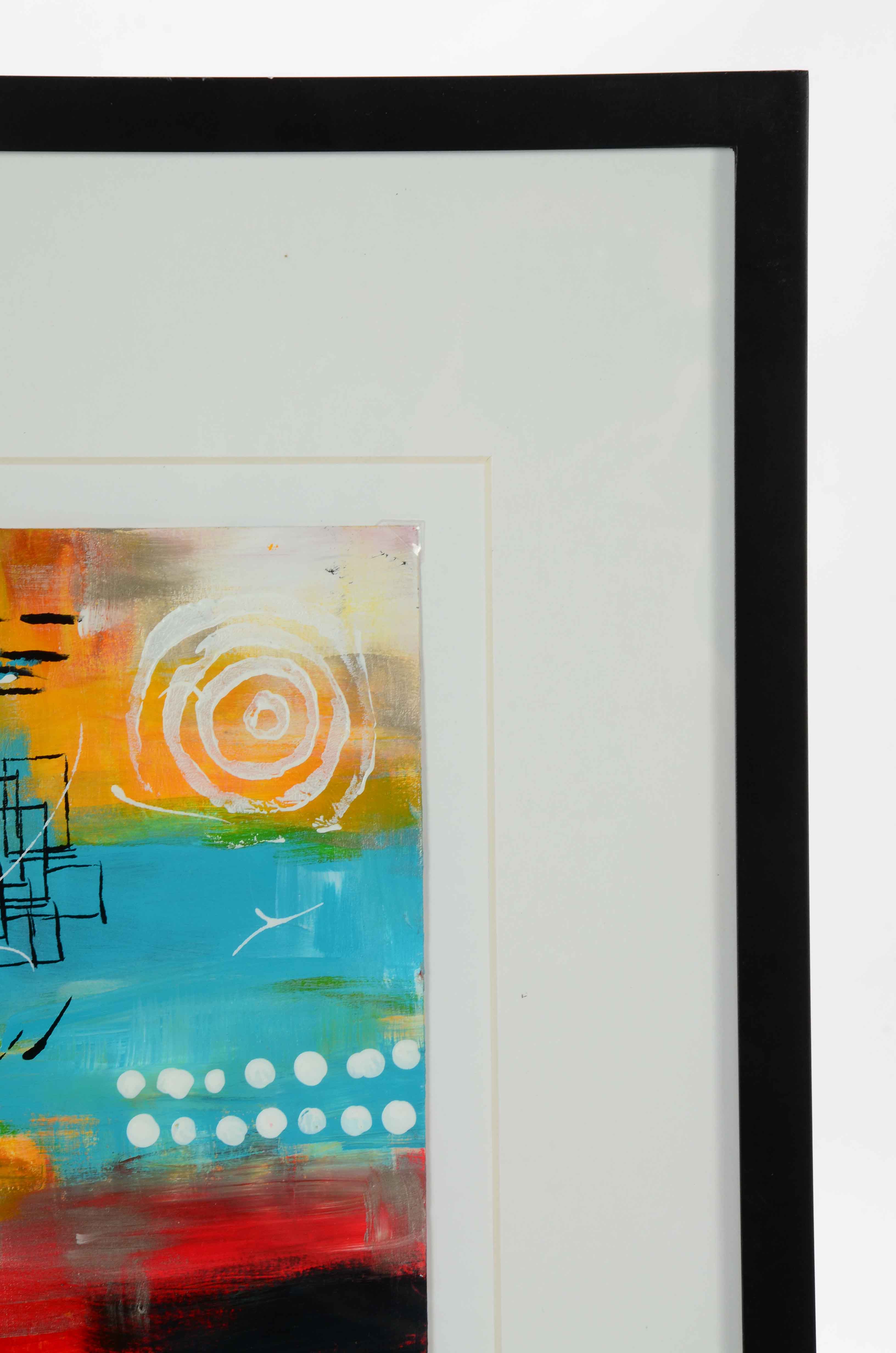 Sanna Original Acrylic Painting on Paper "The Return"