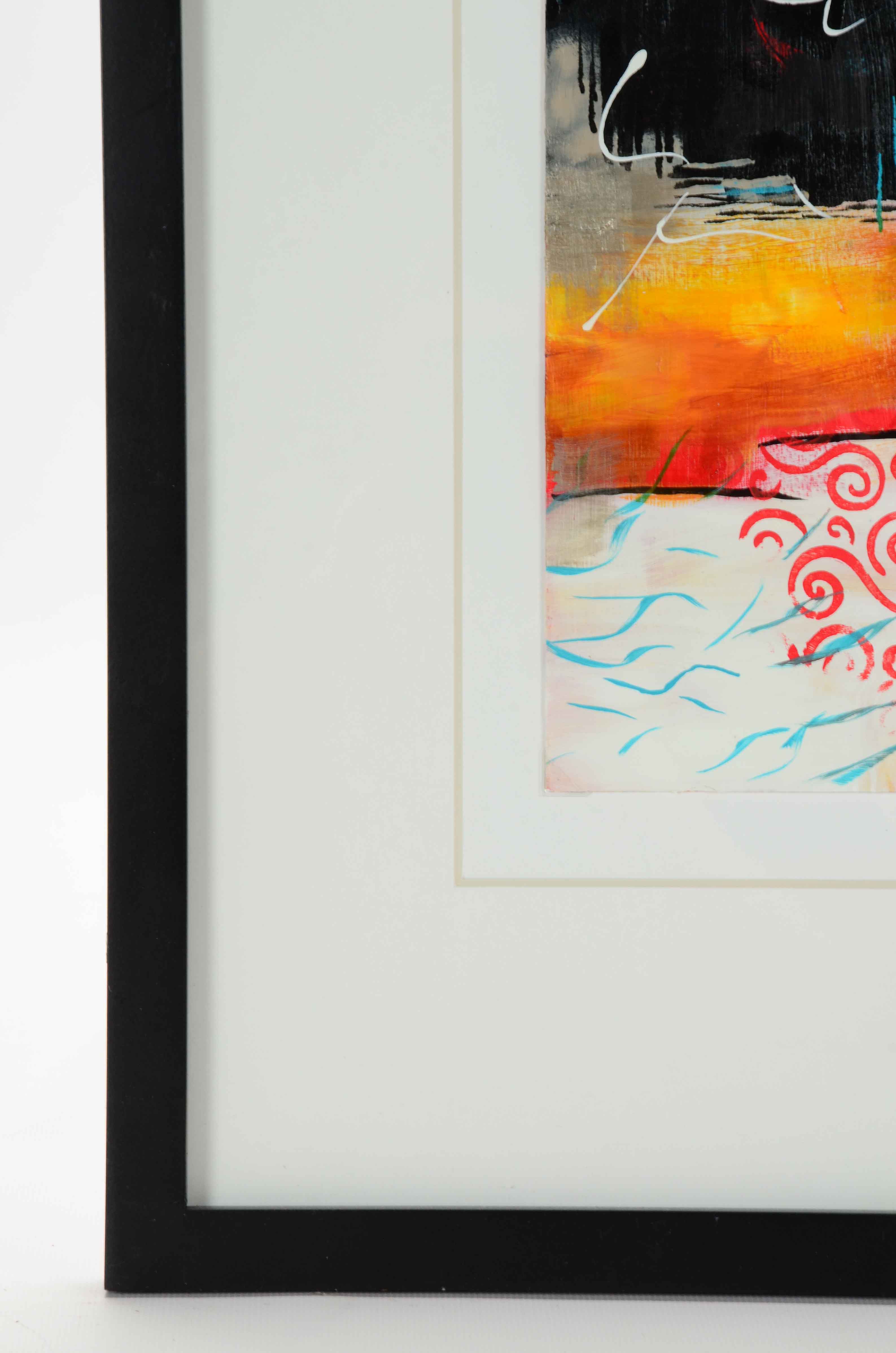 Sanna Original Acrylic Painting on Paper "The Return"