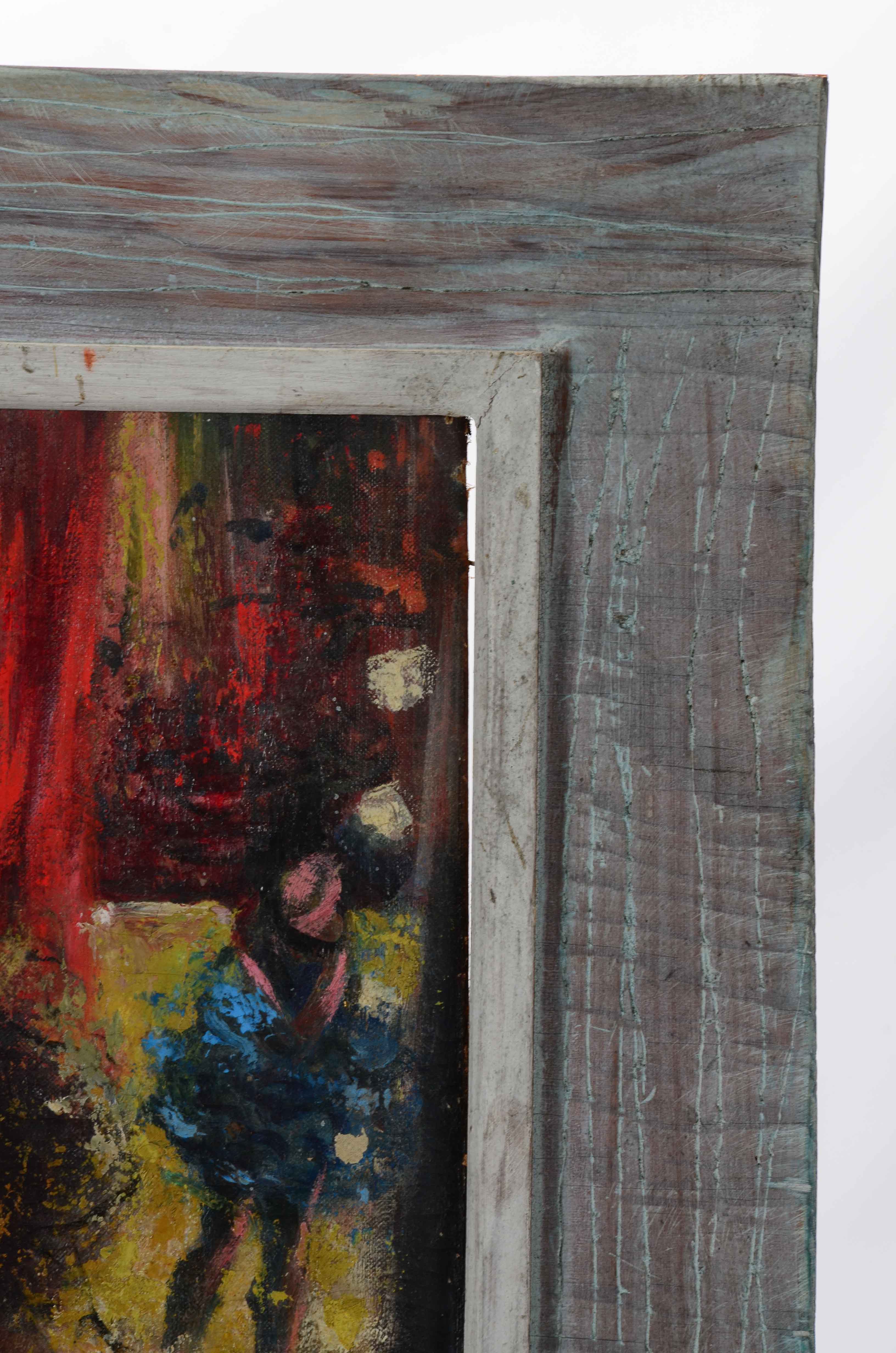 Leslie Fliegel Signed Expressionist Oil Painting