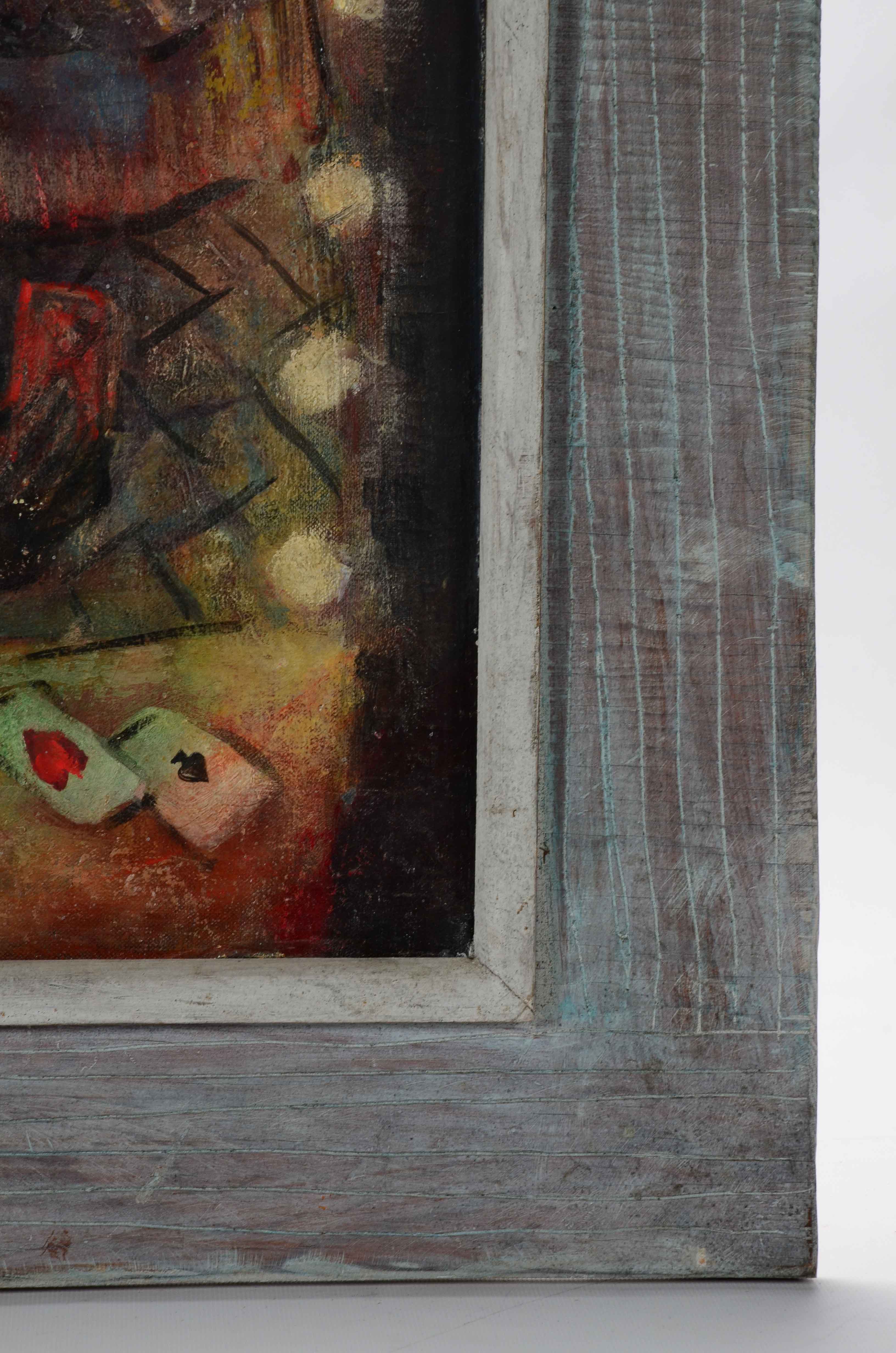 Leslie Fliegel Signed Expressionist Oil Painting