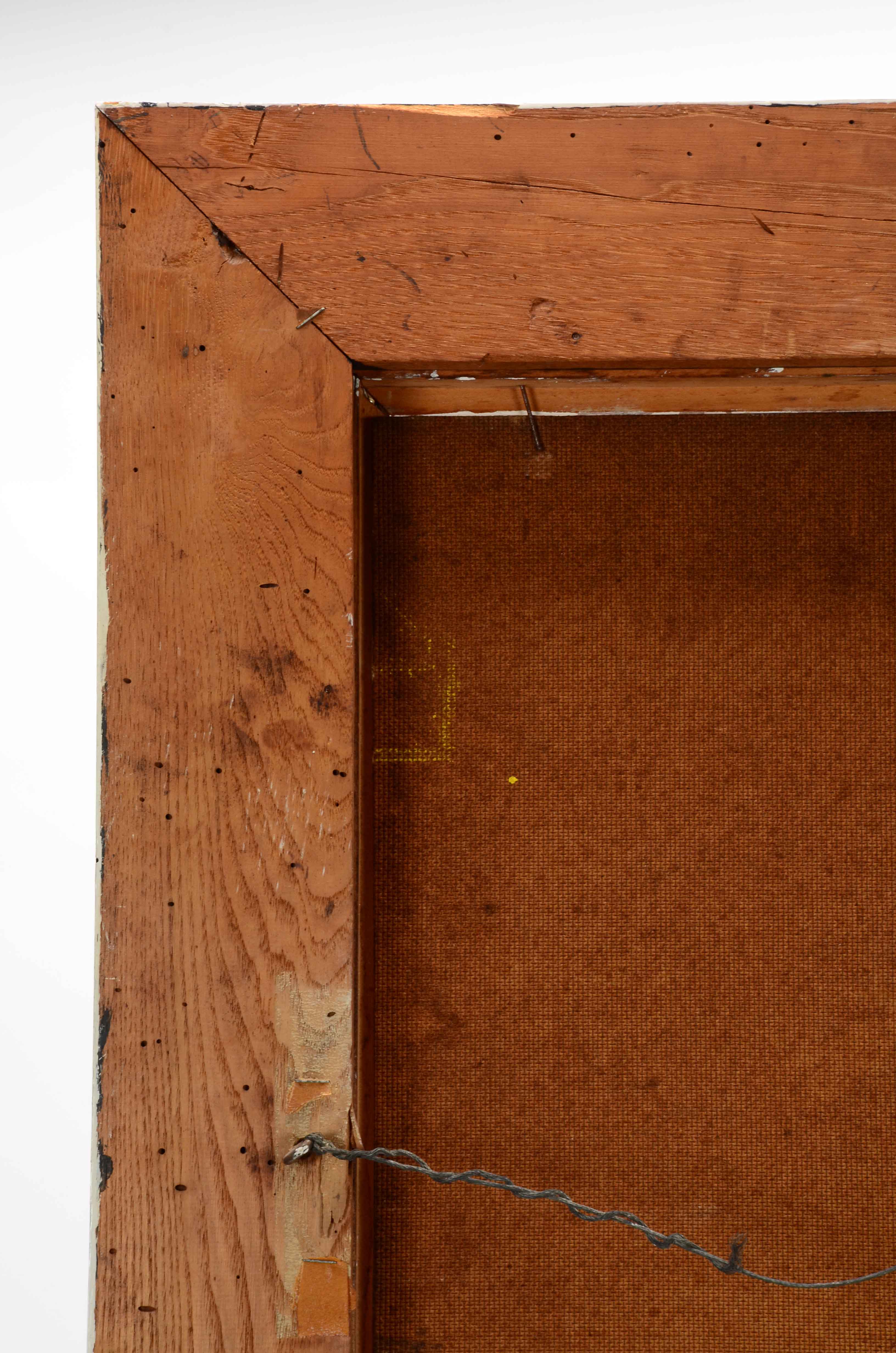 Kasan Signed Abstract Oil Painting of a Figure