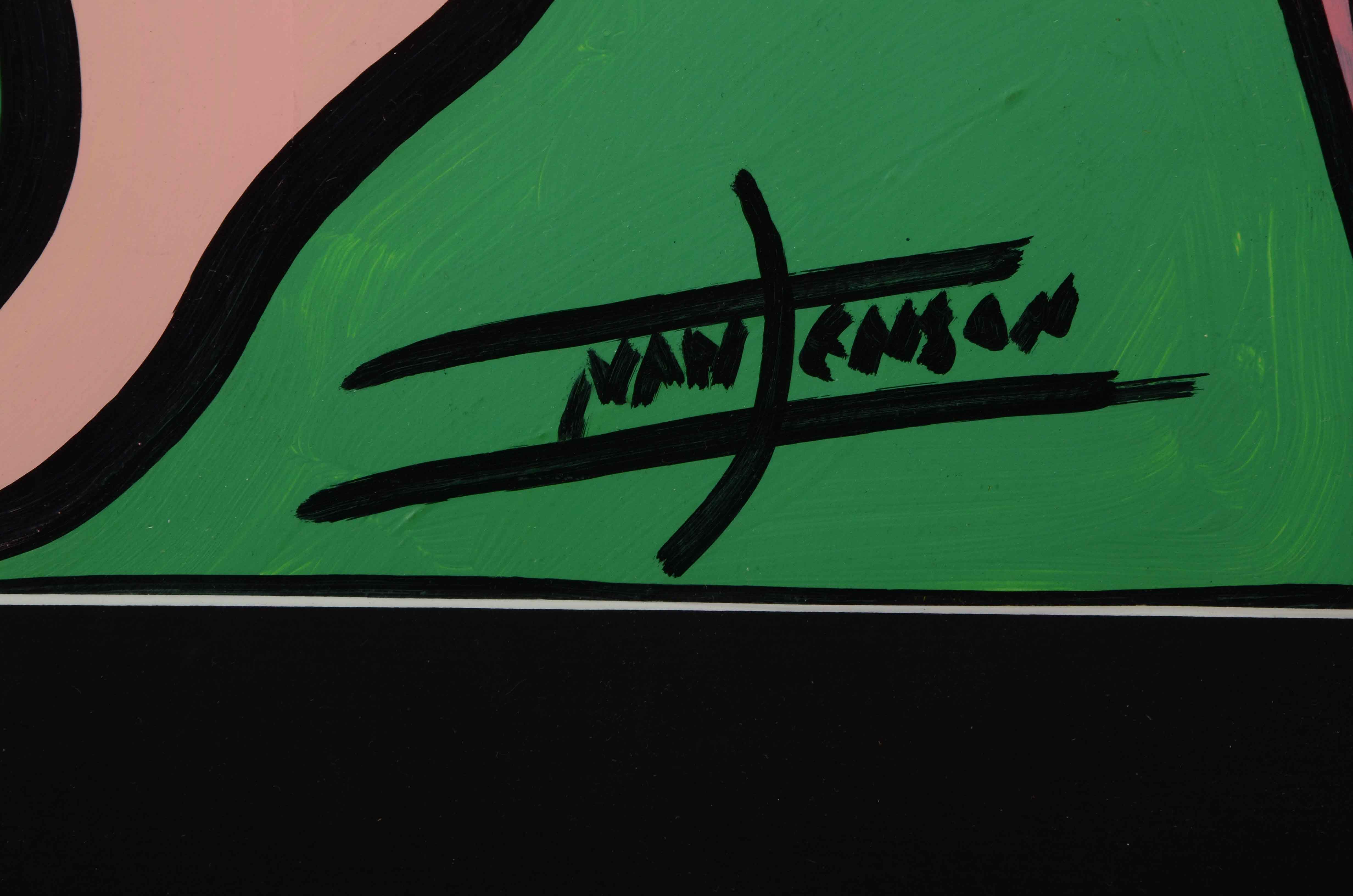 Ivan Jenson Original Acrylic Painting on Paper