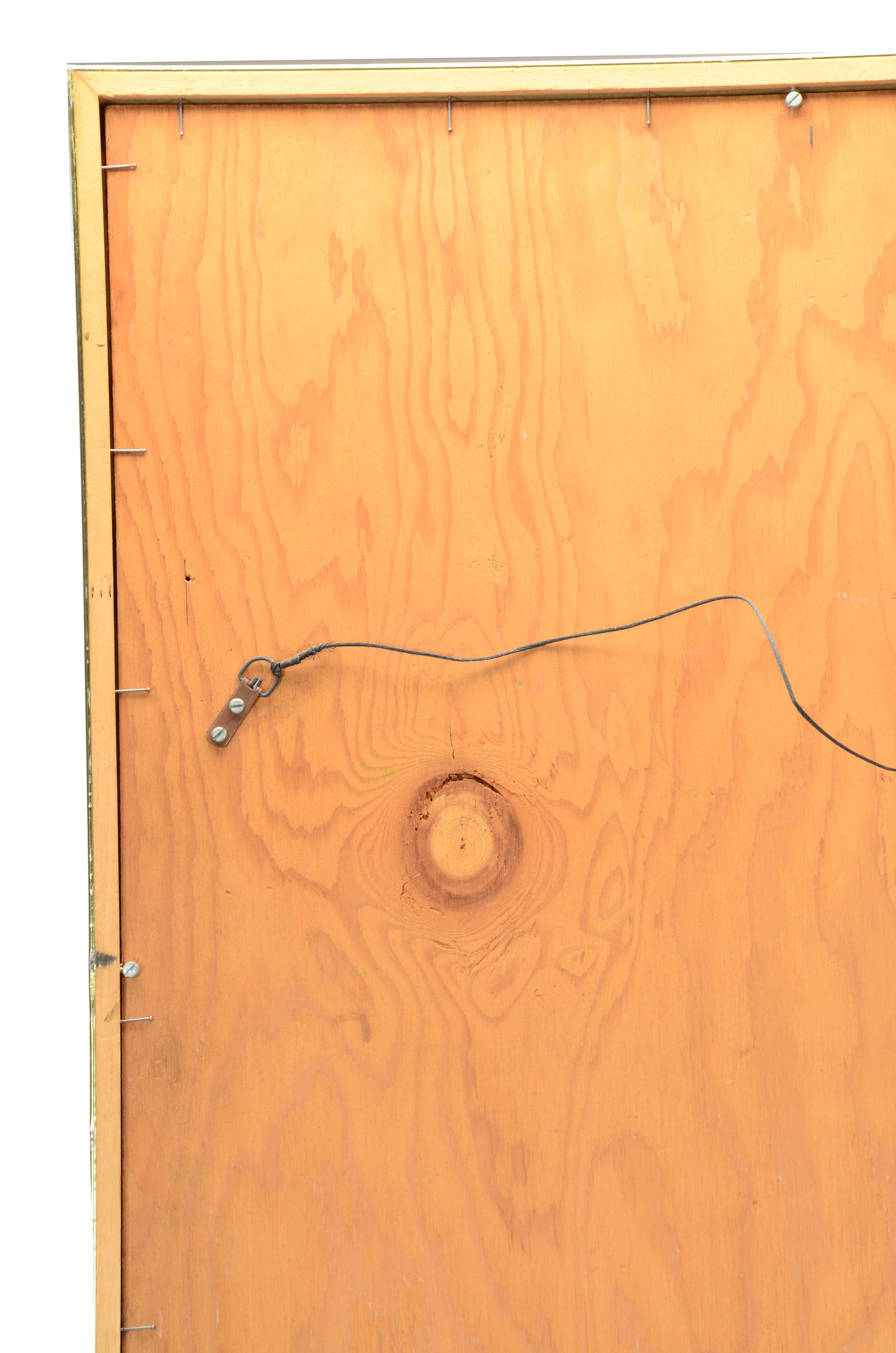 J. Keller Signed Abstract Assemblage on Board