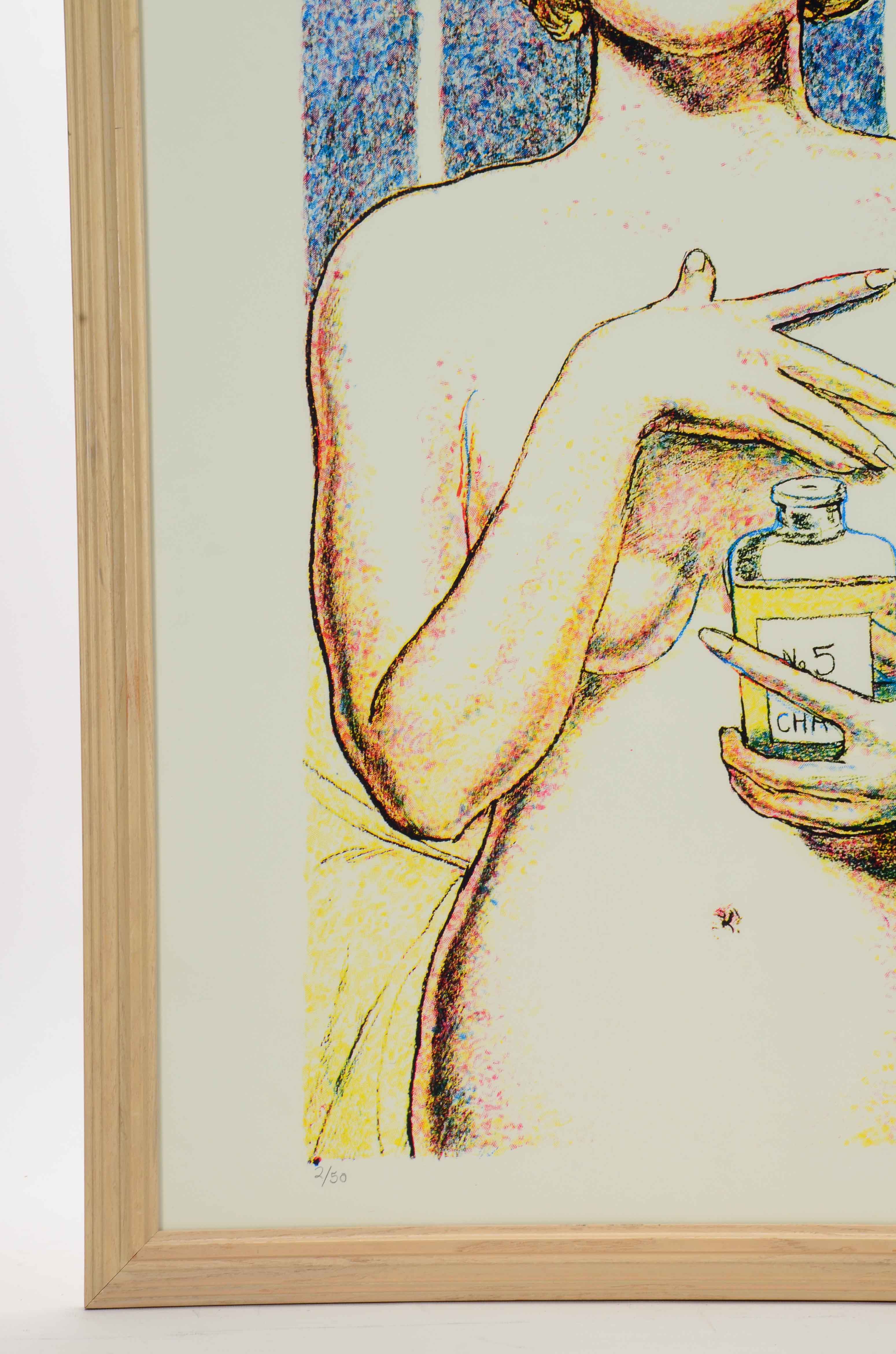 Tom Lohre Signed Limited Edition Serigraph of Marilyn Monroe