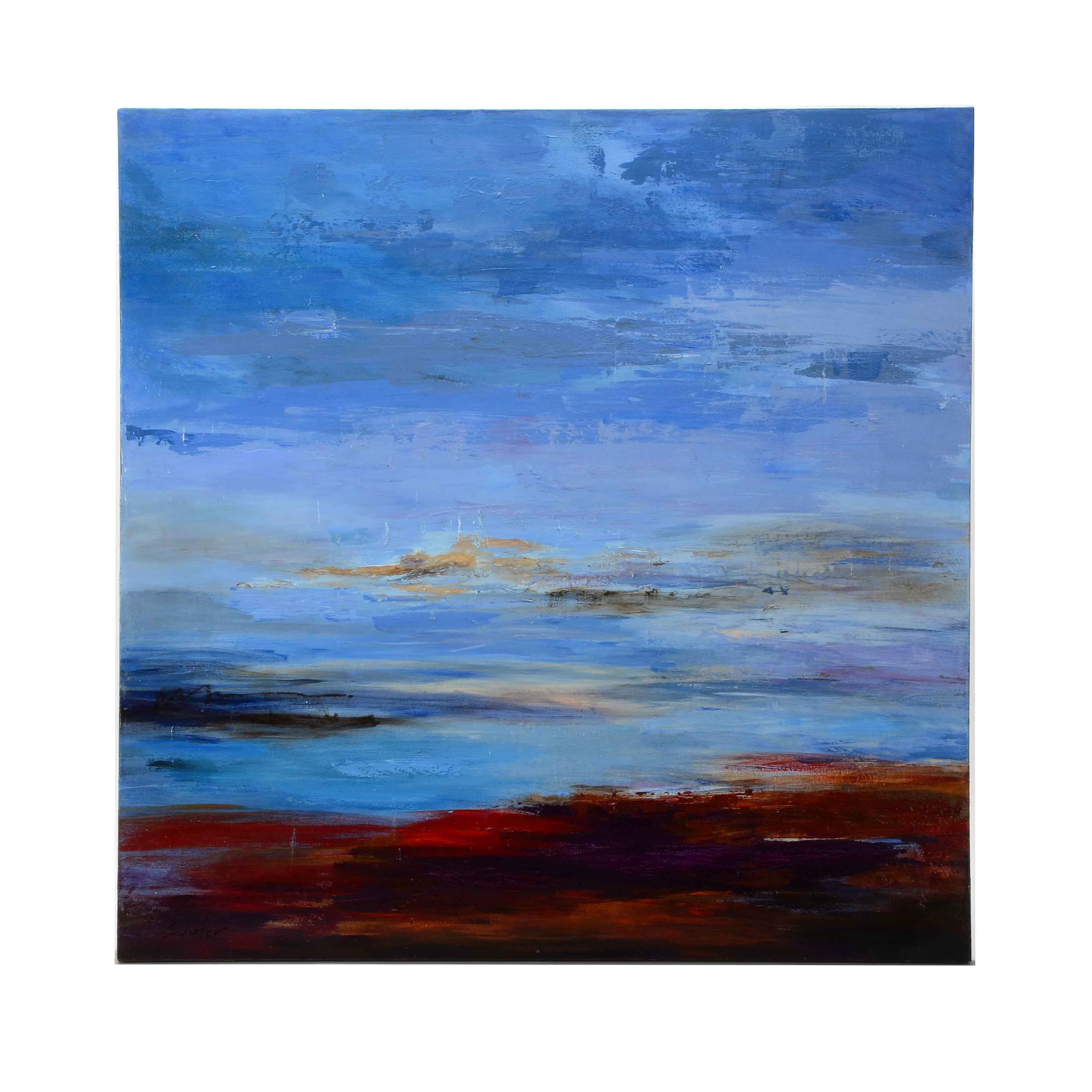 Lisa Schafer Original Acrylic Painting on Canvas "Shoreline"