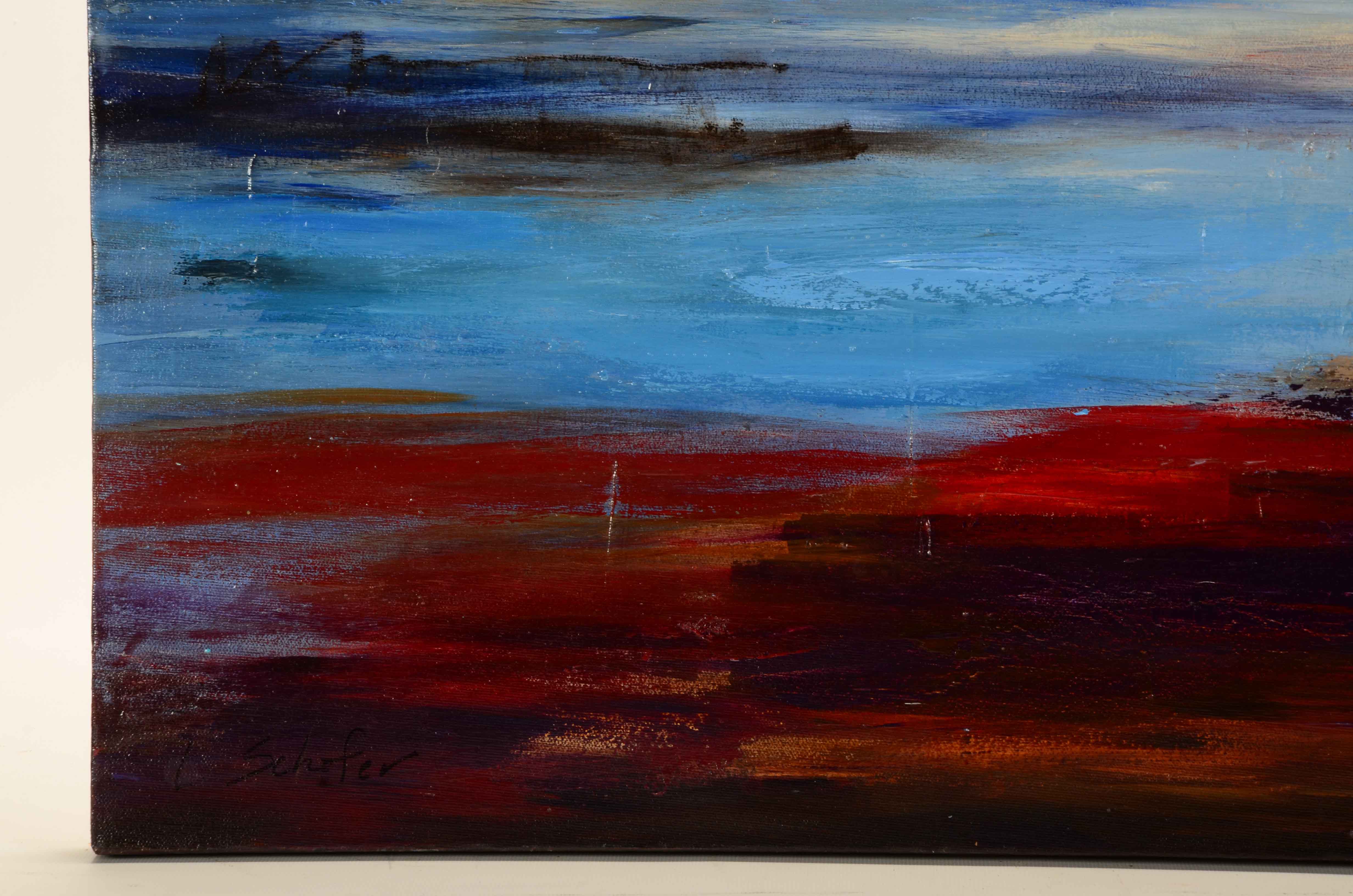 Lisa Schafer Original Acrylic Painting on Canvas "Shoreline"
