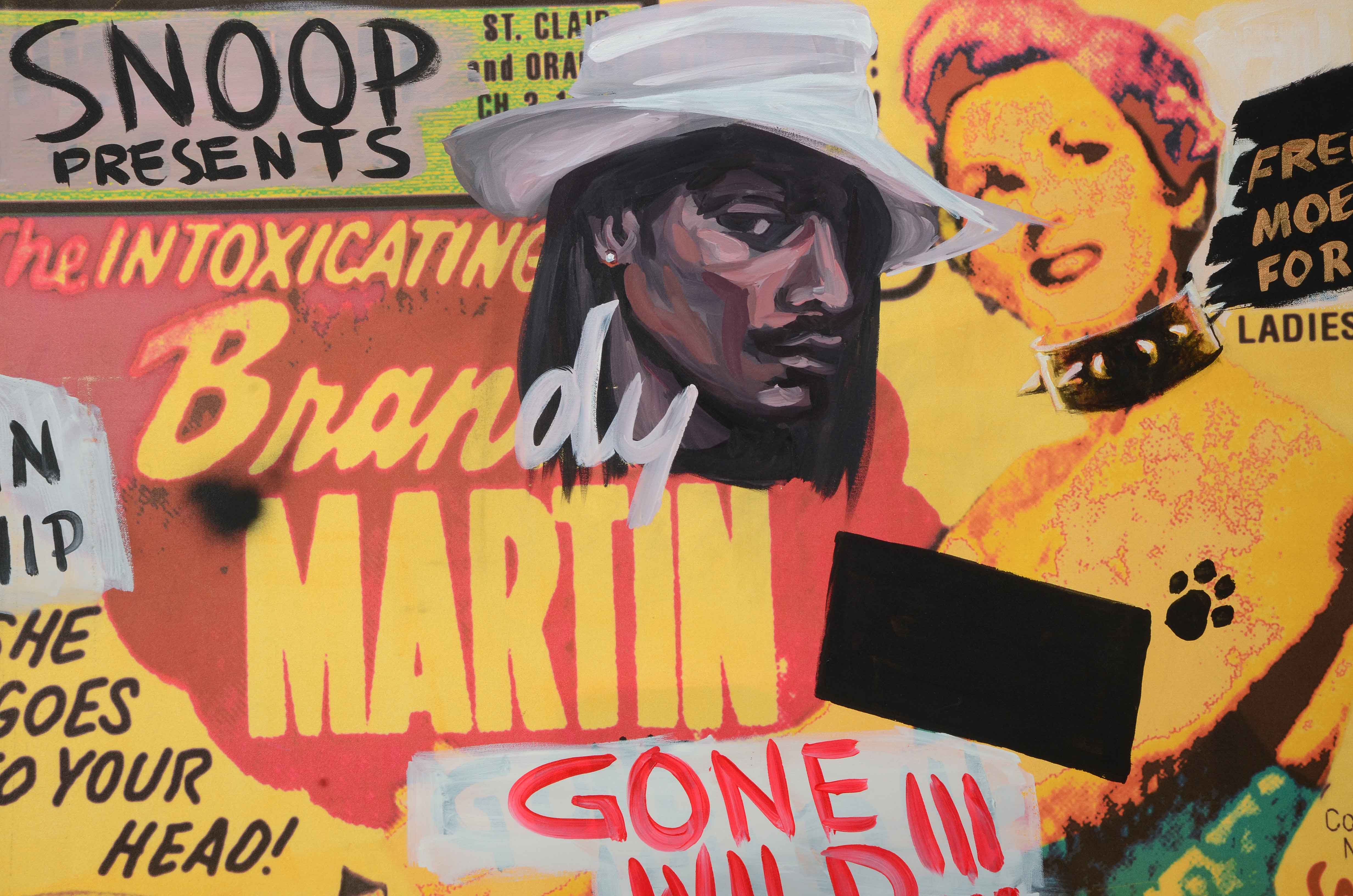 Paul Lewis and Andrew VanSickle Embellished Giclee "Brandy Martin Gone Wild"