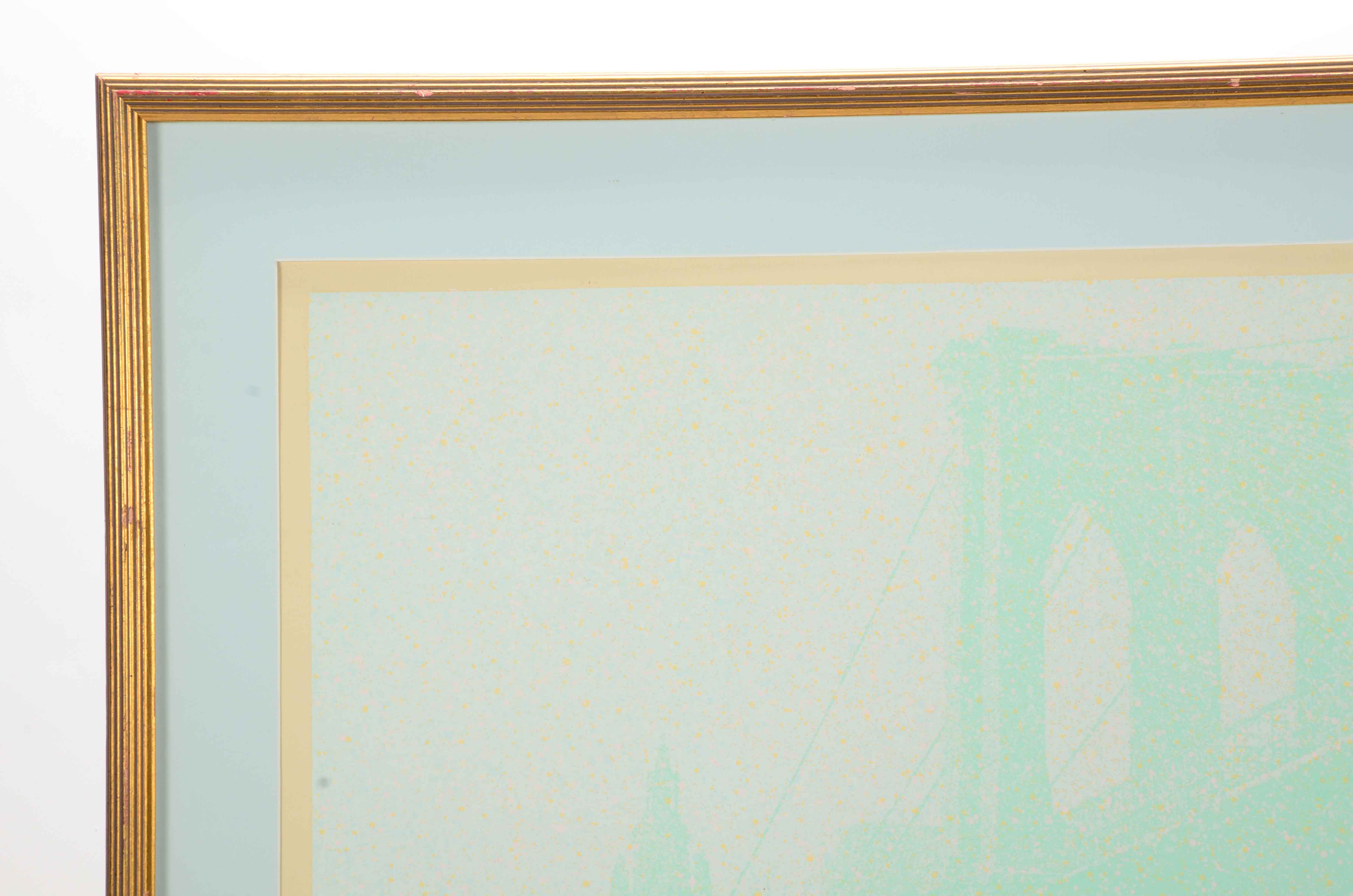 H.N. Han Signed Limited Edition Serigraph "Brooklyn Bridge"