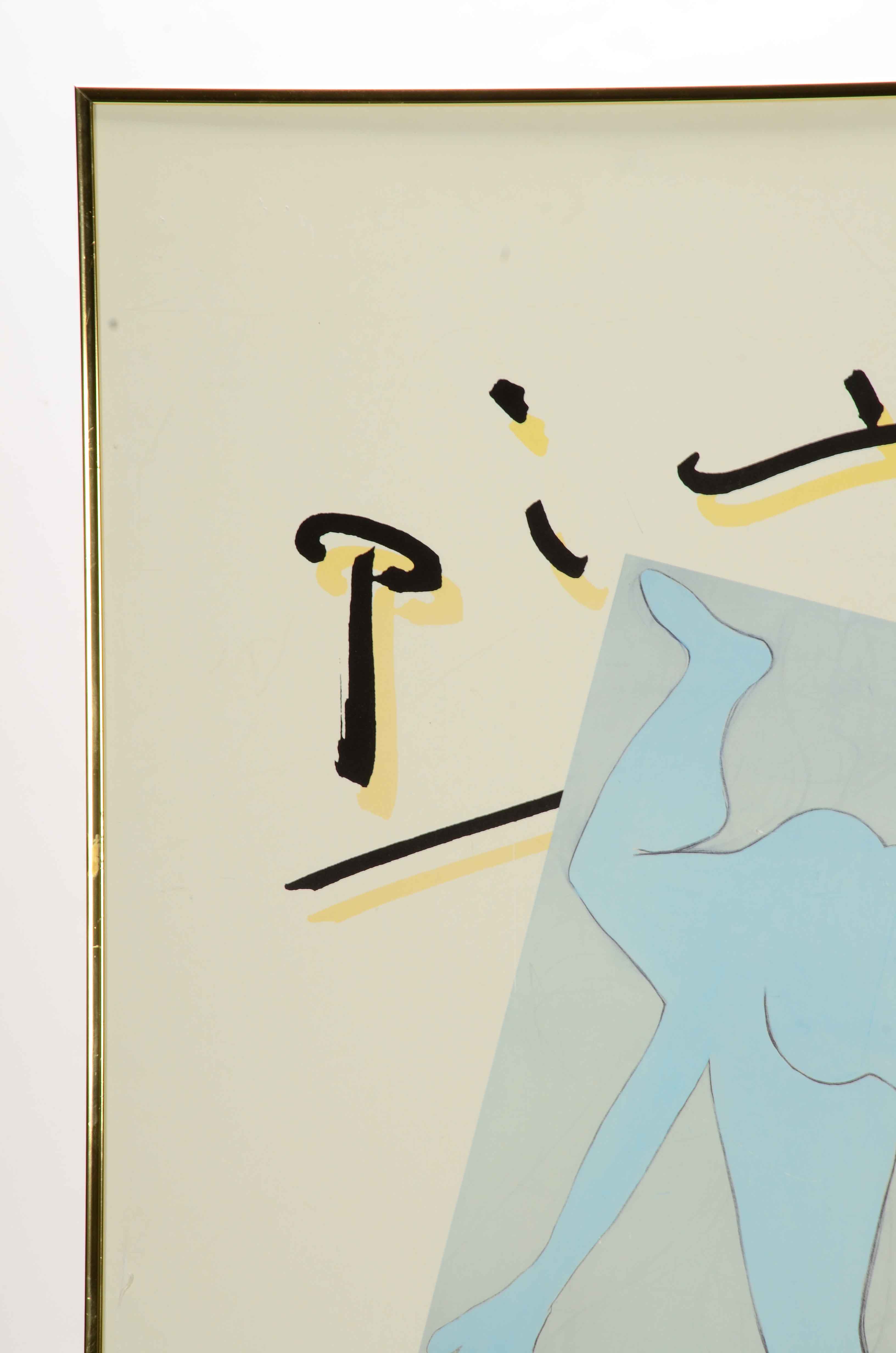 Vintage Offset Lithograph Pablo Picasso Exhibition Poster